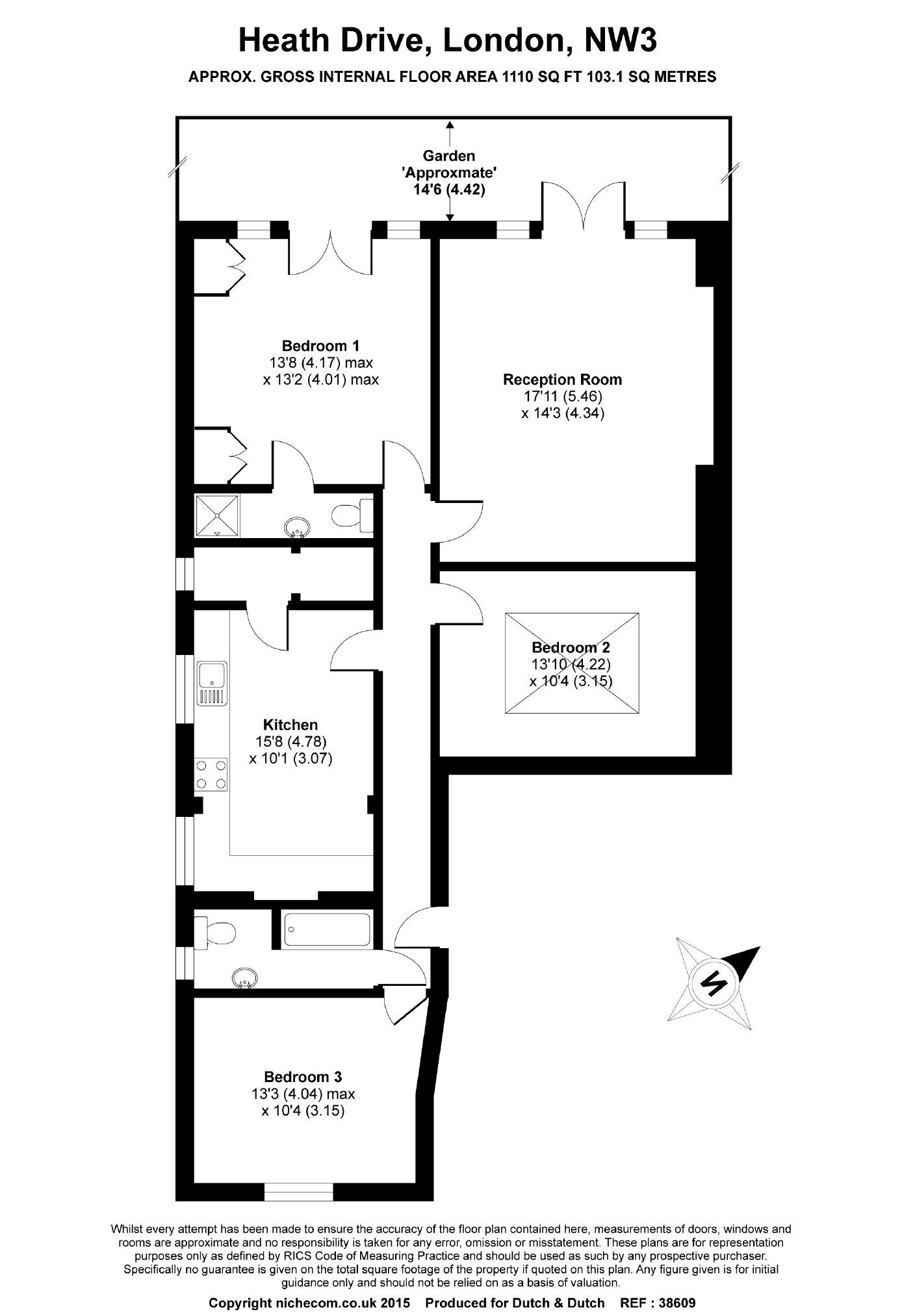 3 Bedrooms Flat to rent in Heath Drive, Hampstead, London NW3