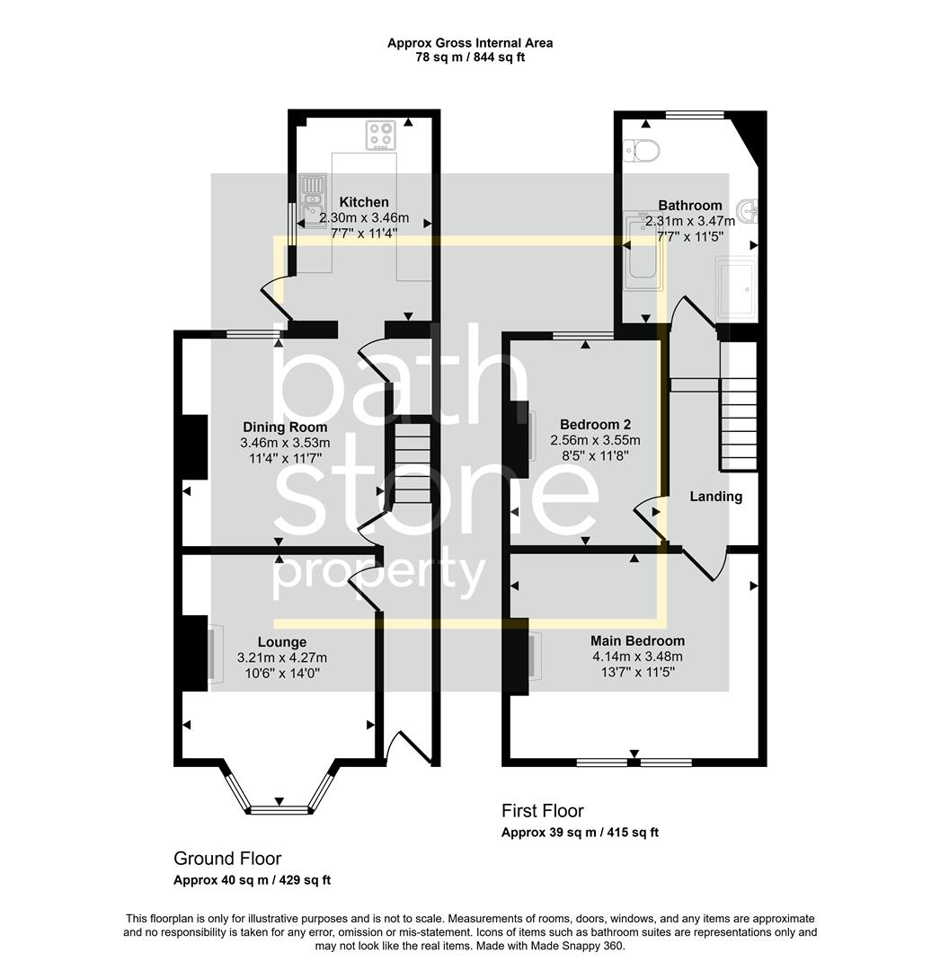 7, Livingstone Road, Bath floorplan