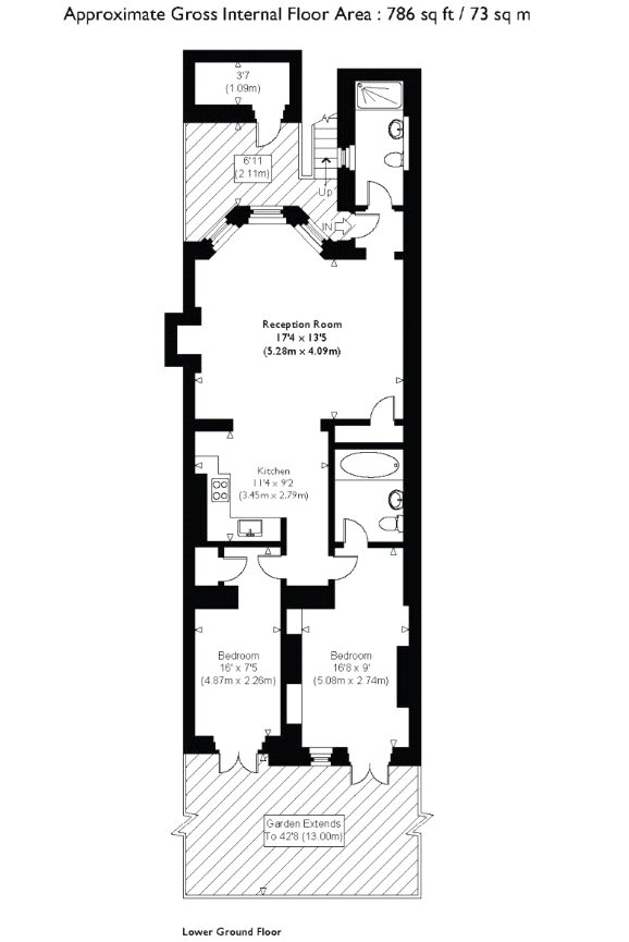 2 Bedrooms Flat to rent in Sevington Street, London W9