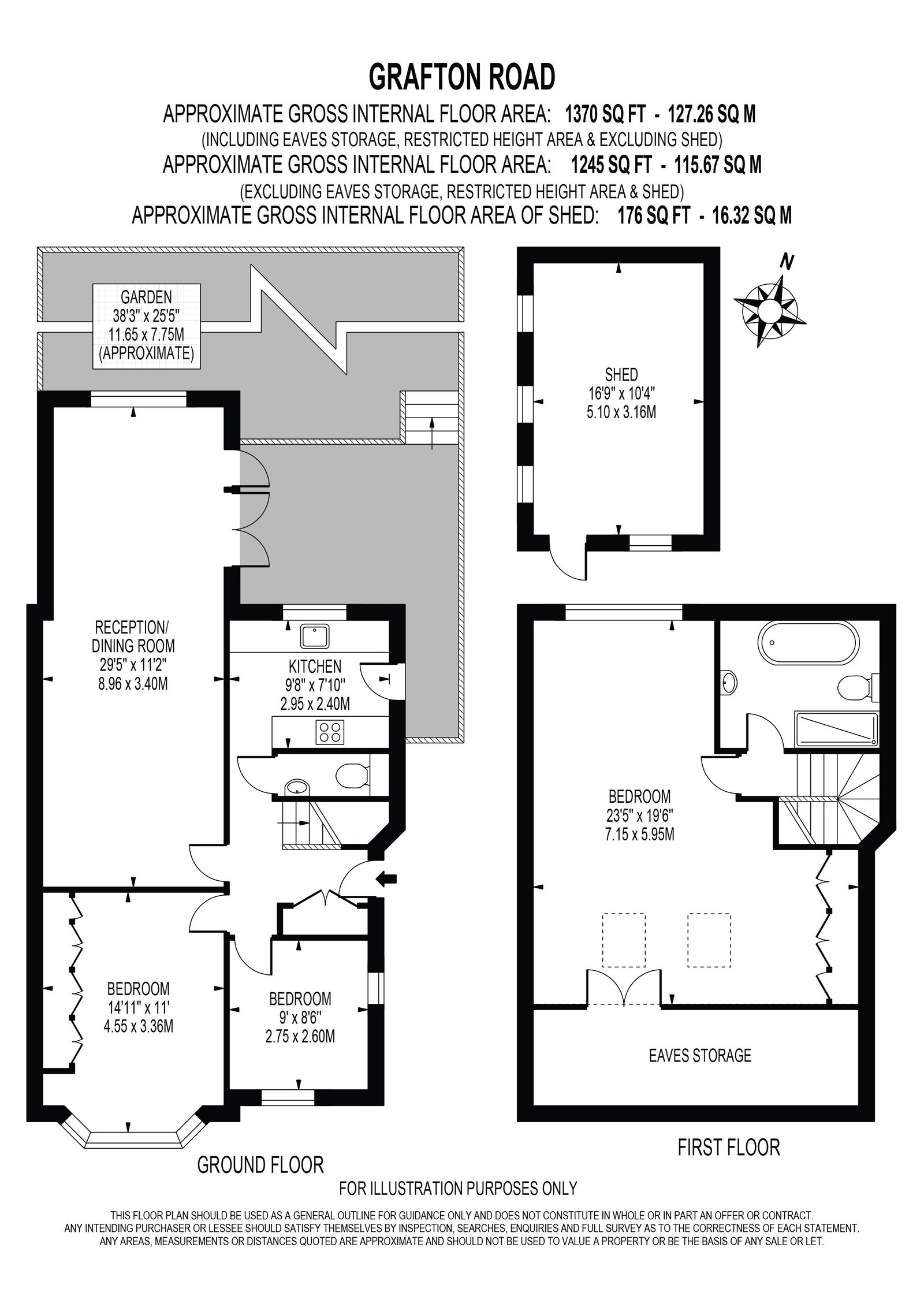 61, Grafton Road, Worcester Park floorplan