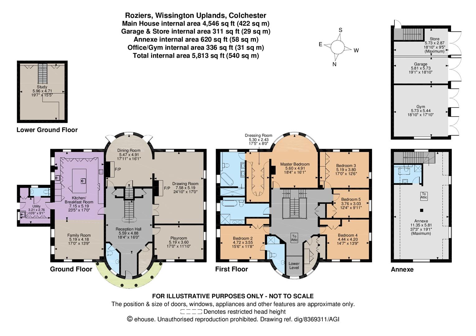 5 Bedrooms Detached house for sale in Wissington Uplands, Nayland, Colchester CO6