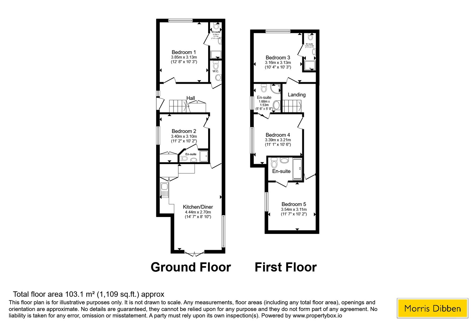 55, Meon Road, Hampshire floorplan