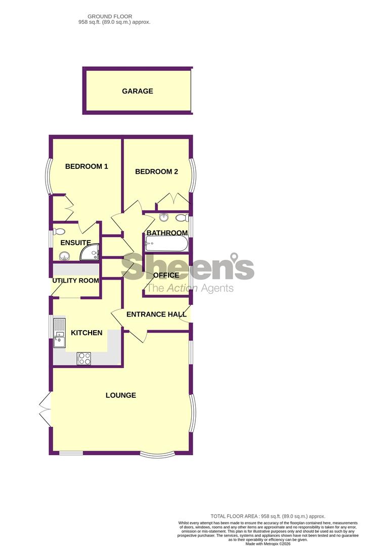 10, Greenlawns, St. Osyth Road East, Little Clacton floorplan
