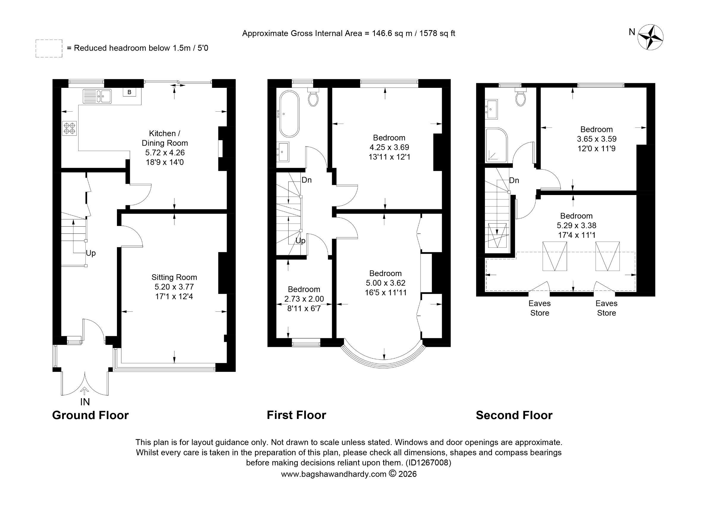 3 Waddon Close, Croydon floorplan