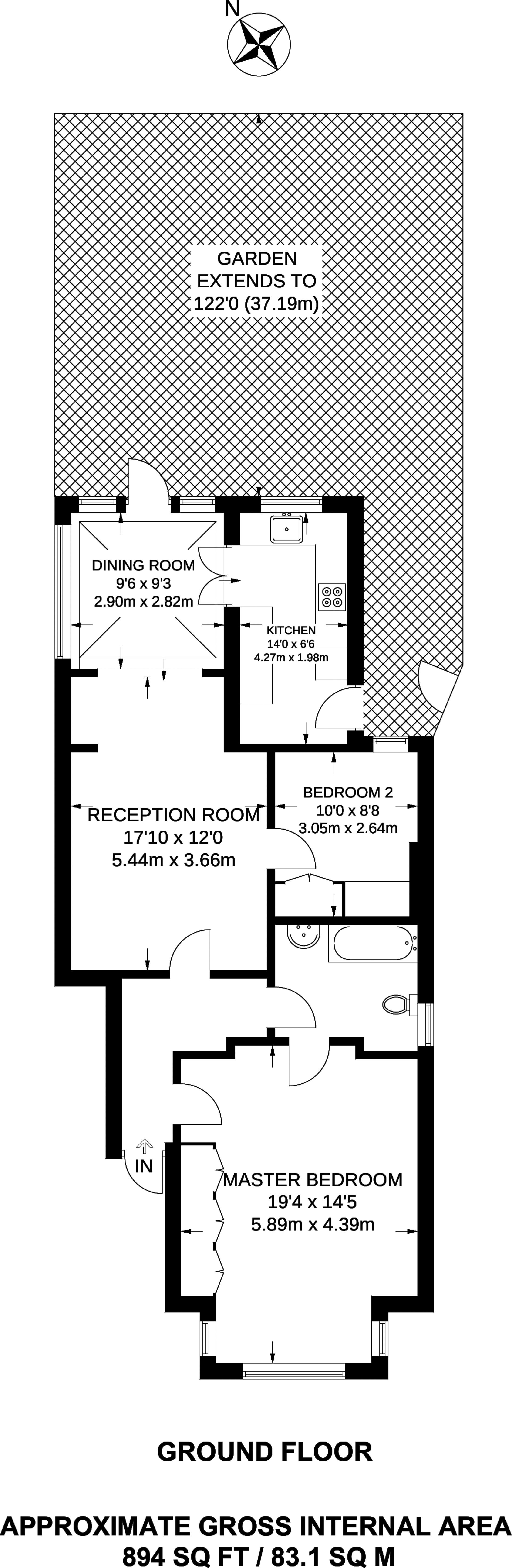 2 Bedrooms Flat to rent in Home Park Road, Wimbledon Park SW19