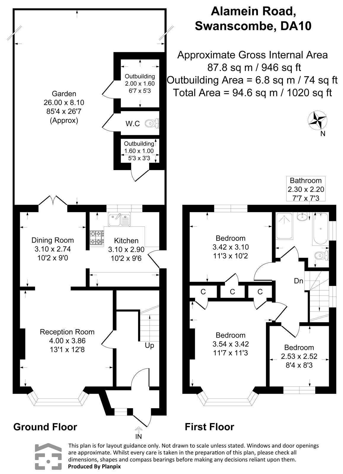5, Alamein Road, Kent floorplan
