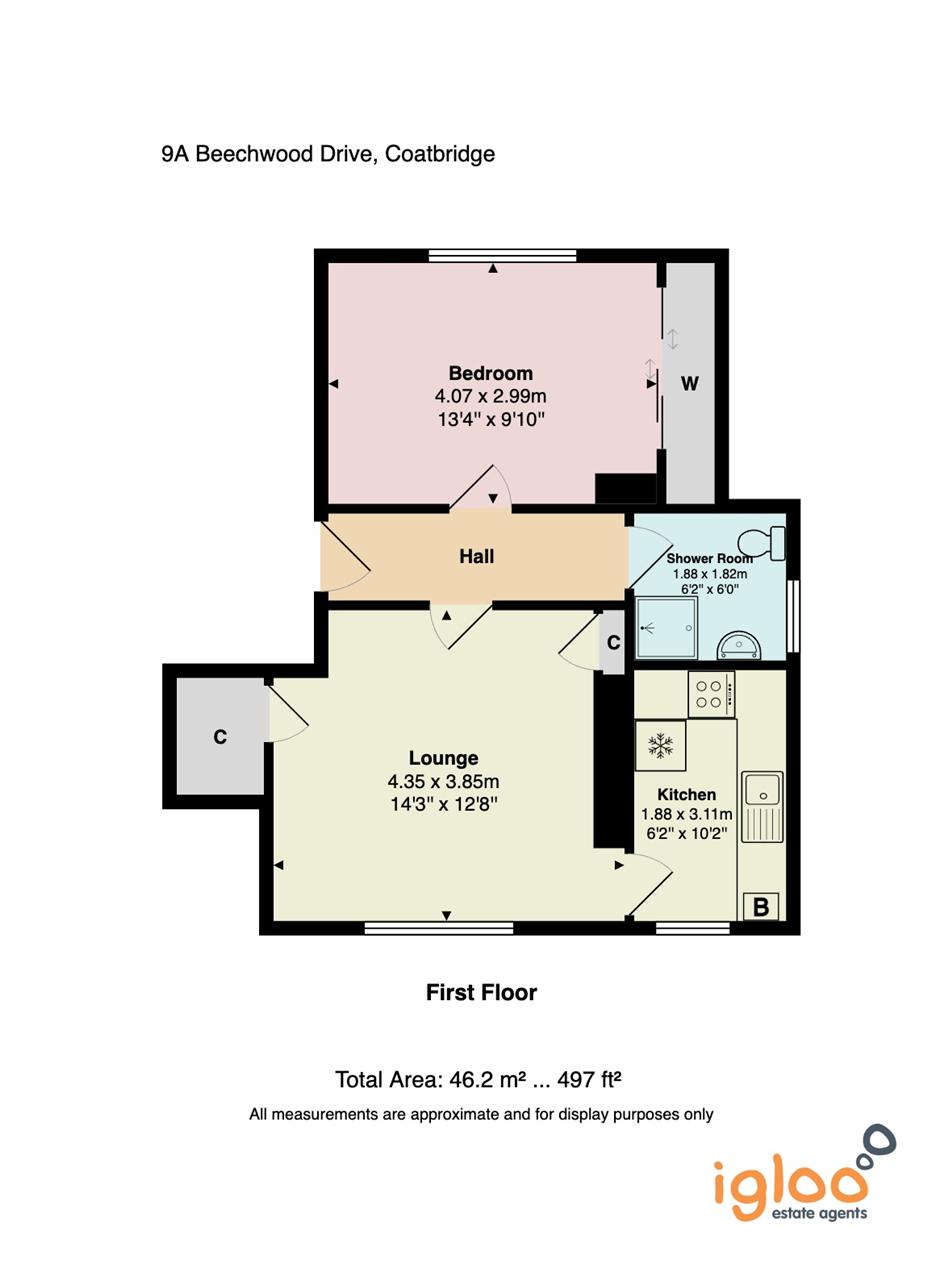 9A, Beechwood Drive, Coatbridge floorplan