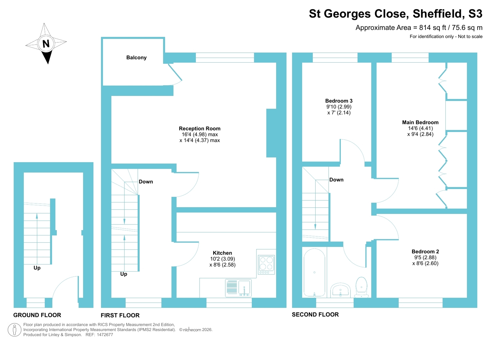 65a, St Georges Close, South Yorkshire floorplan