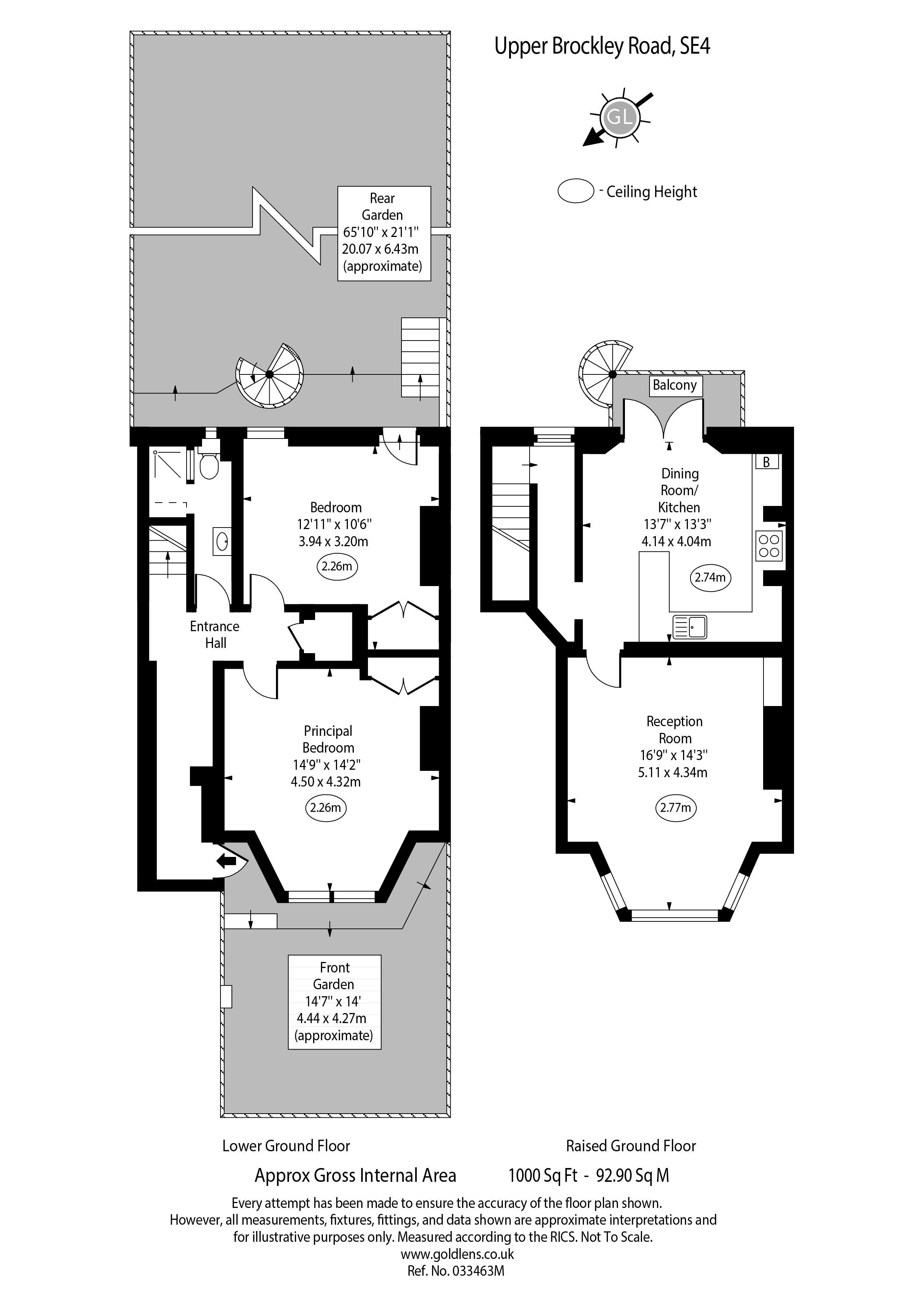 Upper Brockley Road, London floorplan