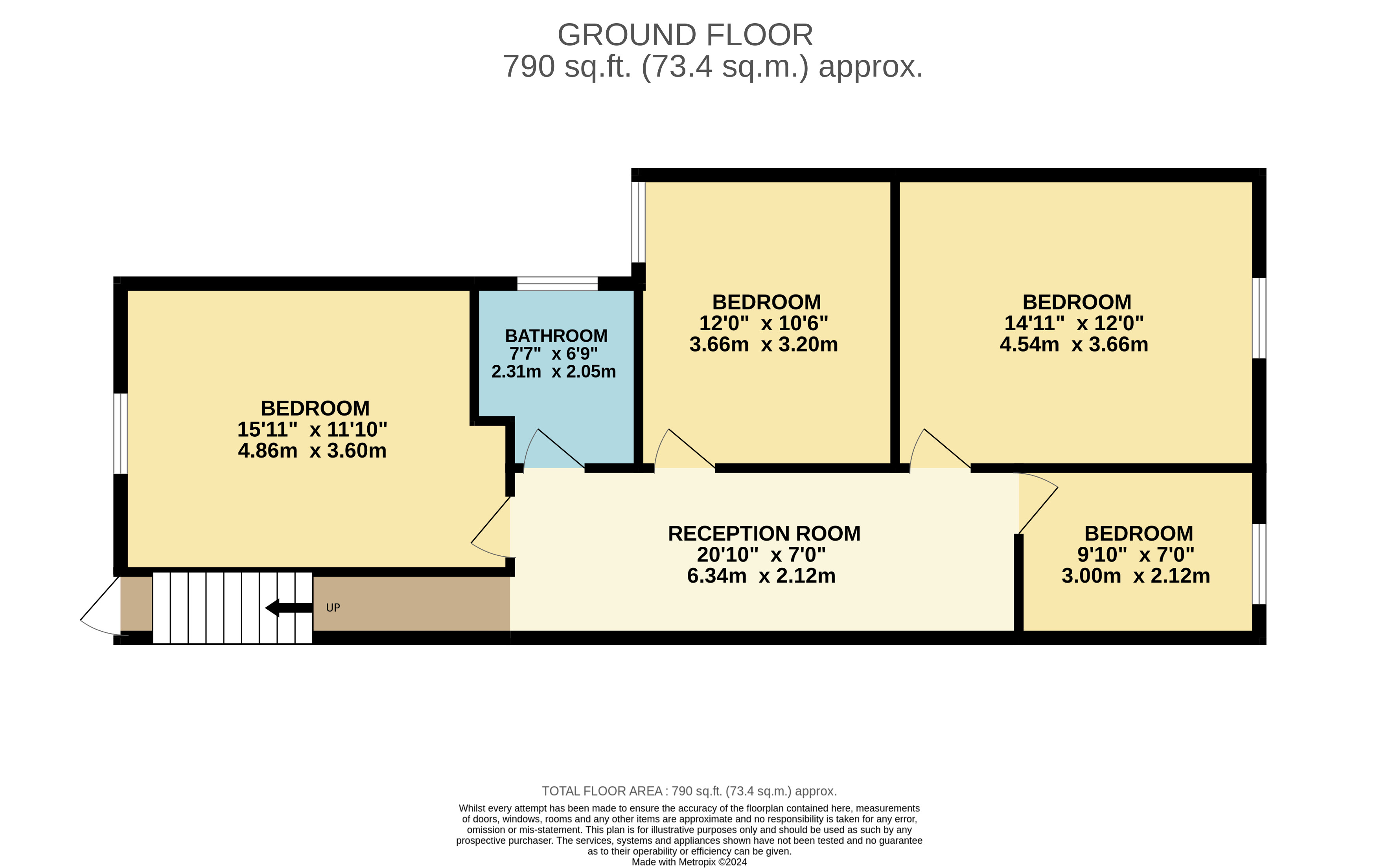 54, bargates, Christchurch floorplan