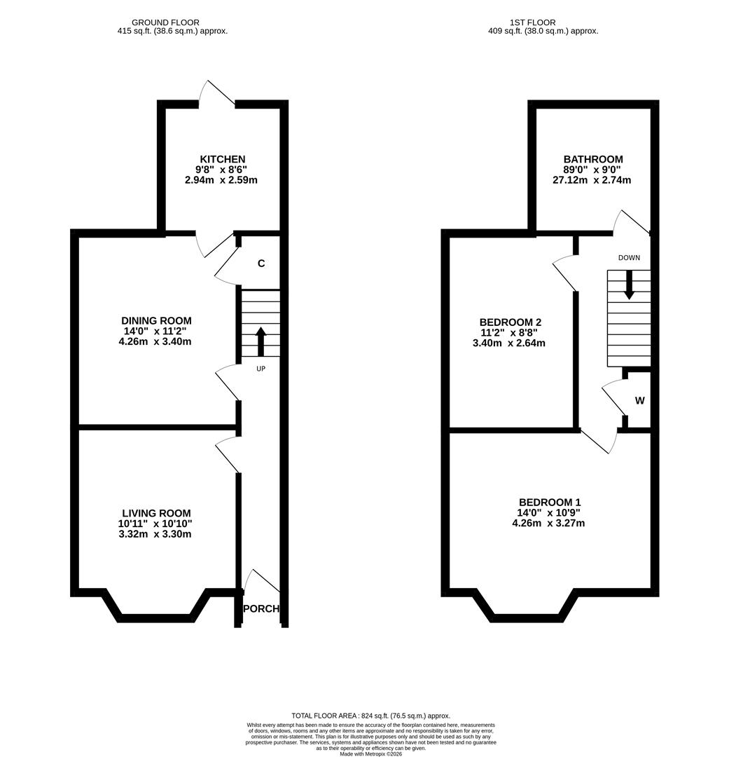 119, Goddard Avenue, Hull floorplan