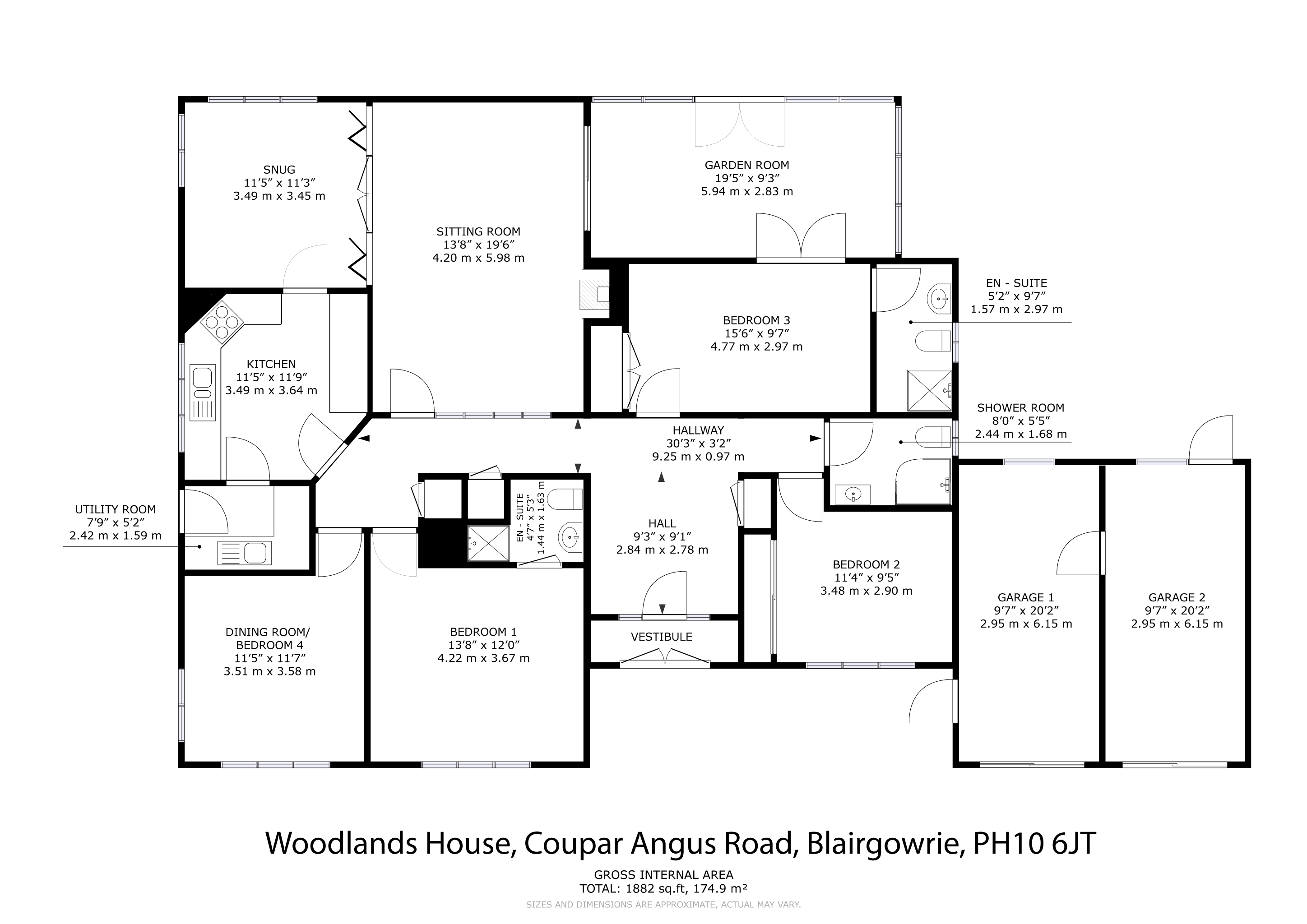Woodlands House,, Coupar Angus Road, Perth and Kinross floorplan