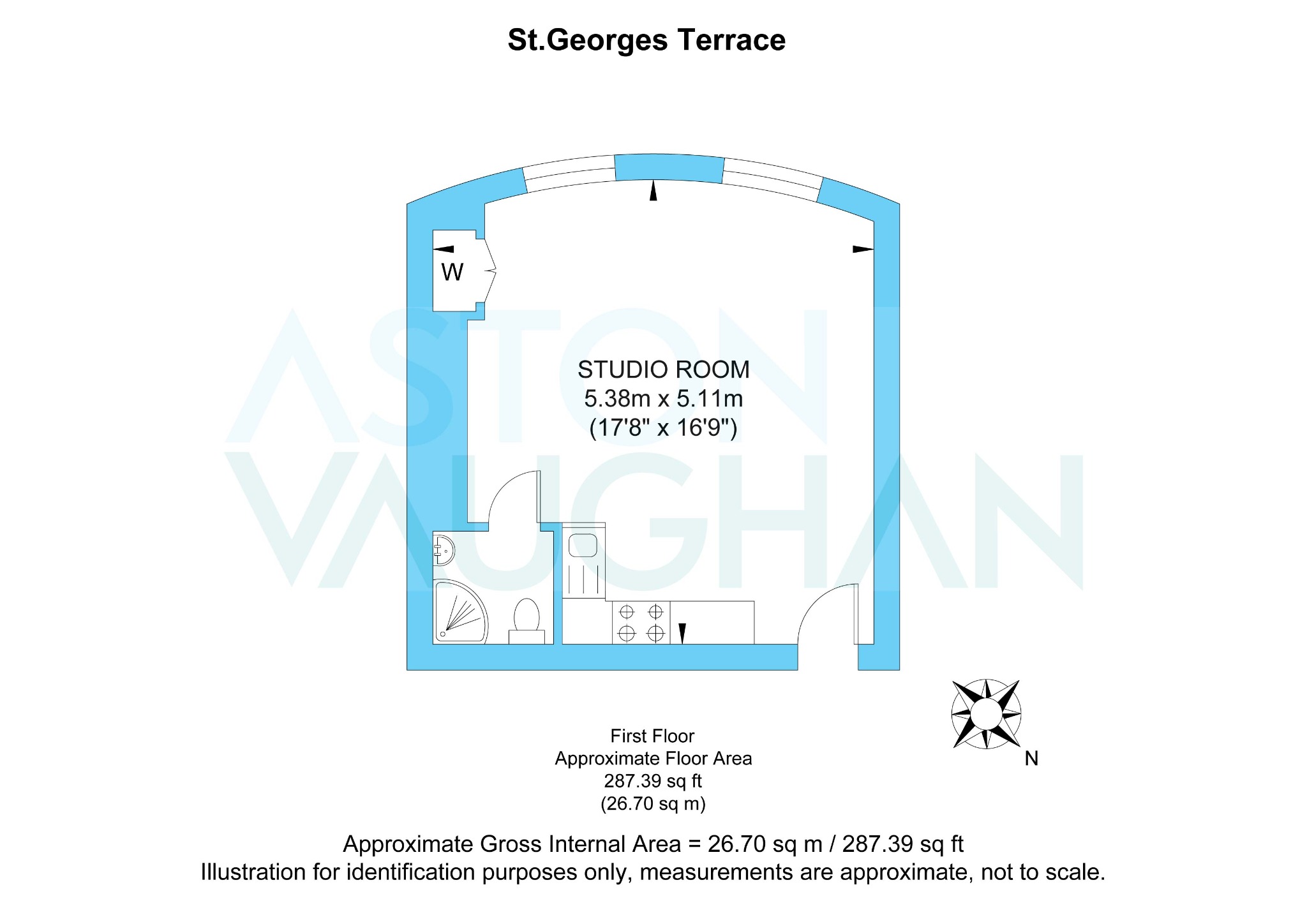Flat 1, 14 St. Georges Terrace, East Sussex floorplan