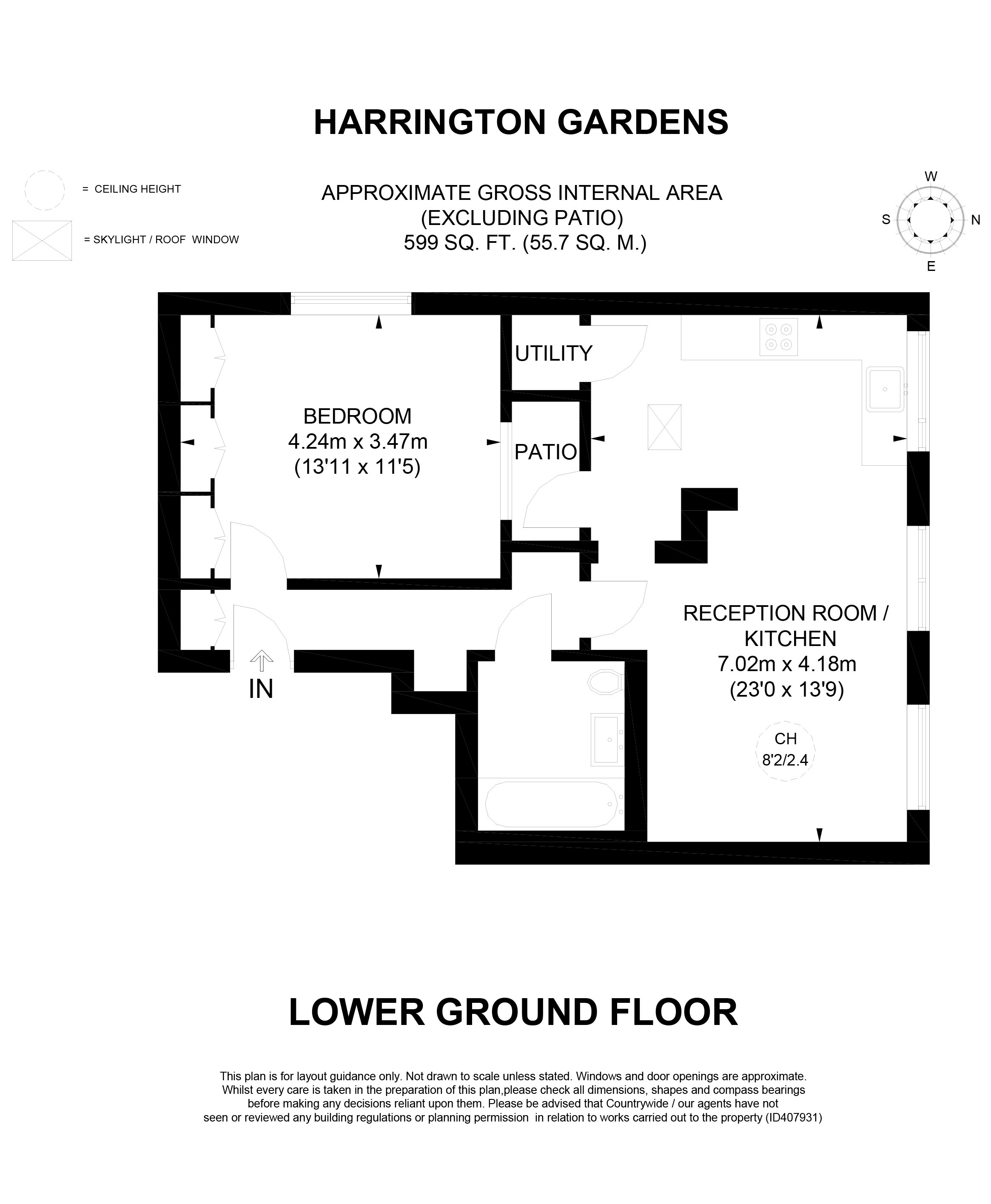 1 Bedrooms Flat to rent in Harrington Gardens, London SW7