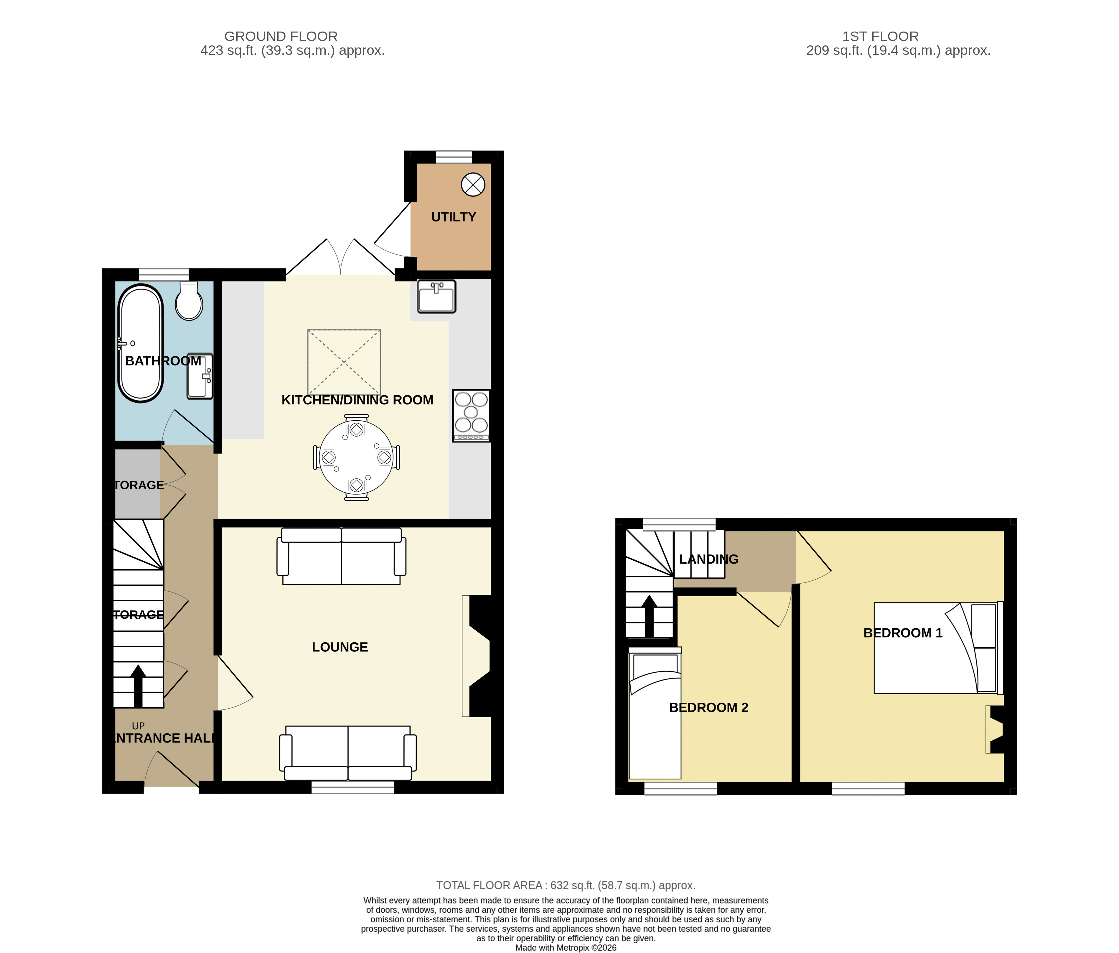 11, Basset Street, Cornwall floorplan