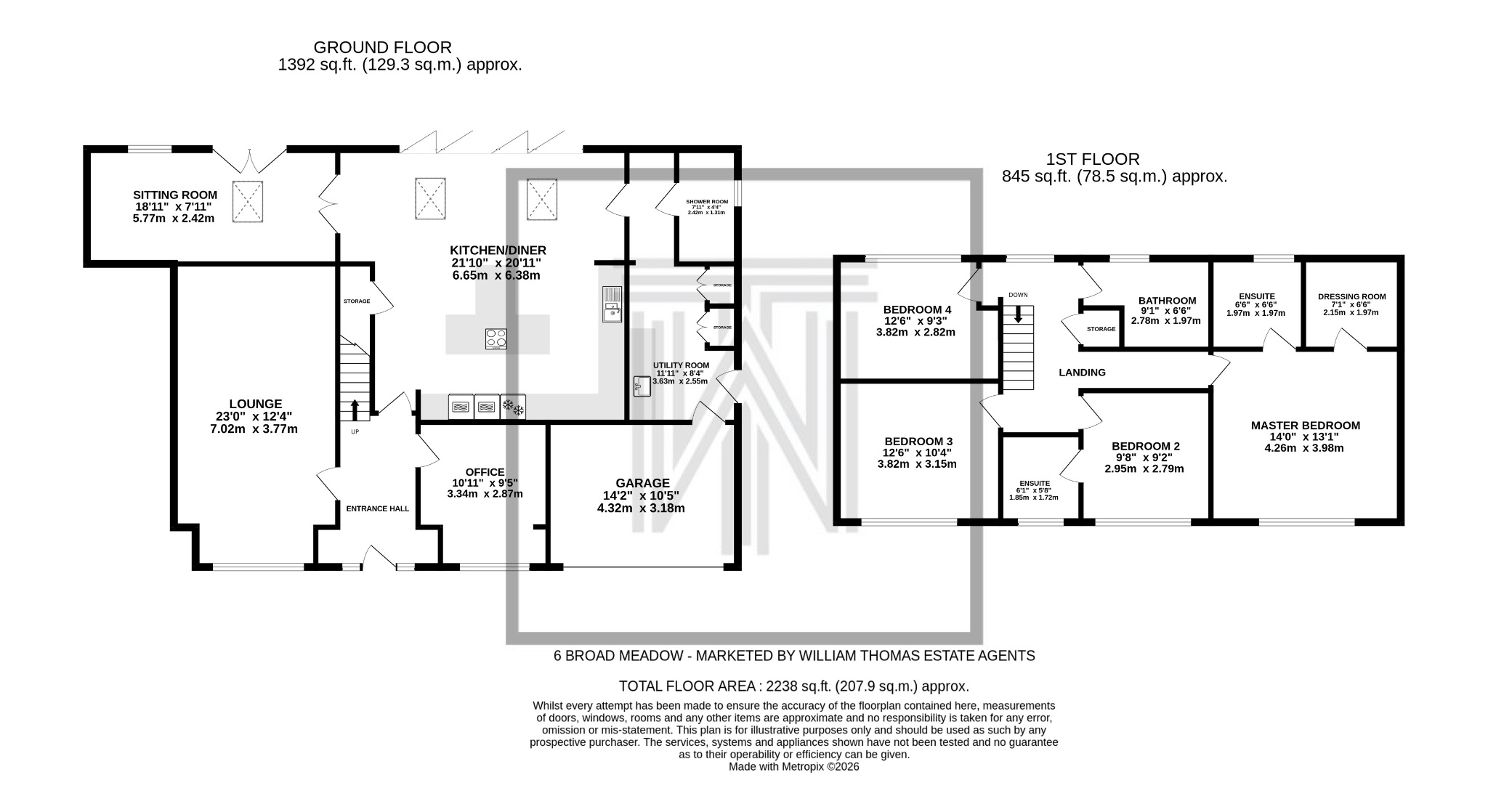 6 Broad Meadow, Bolton floorplan