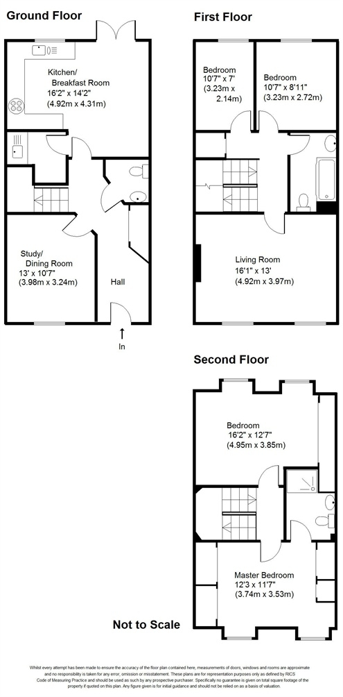 4 Bedrooms Town house for sale in Woodsome Lodge, Weybridge, Surrey KT13
