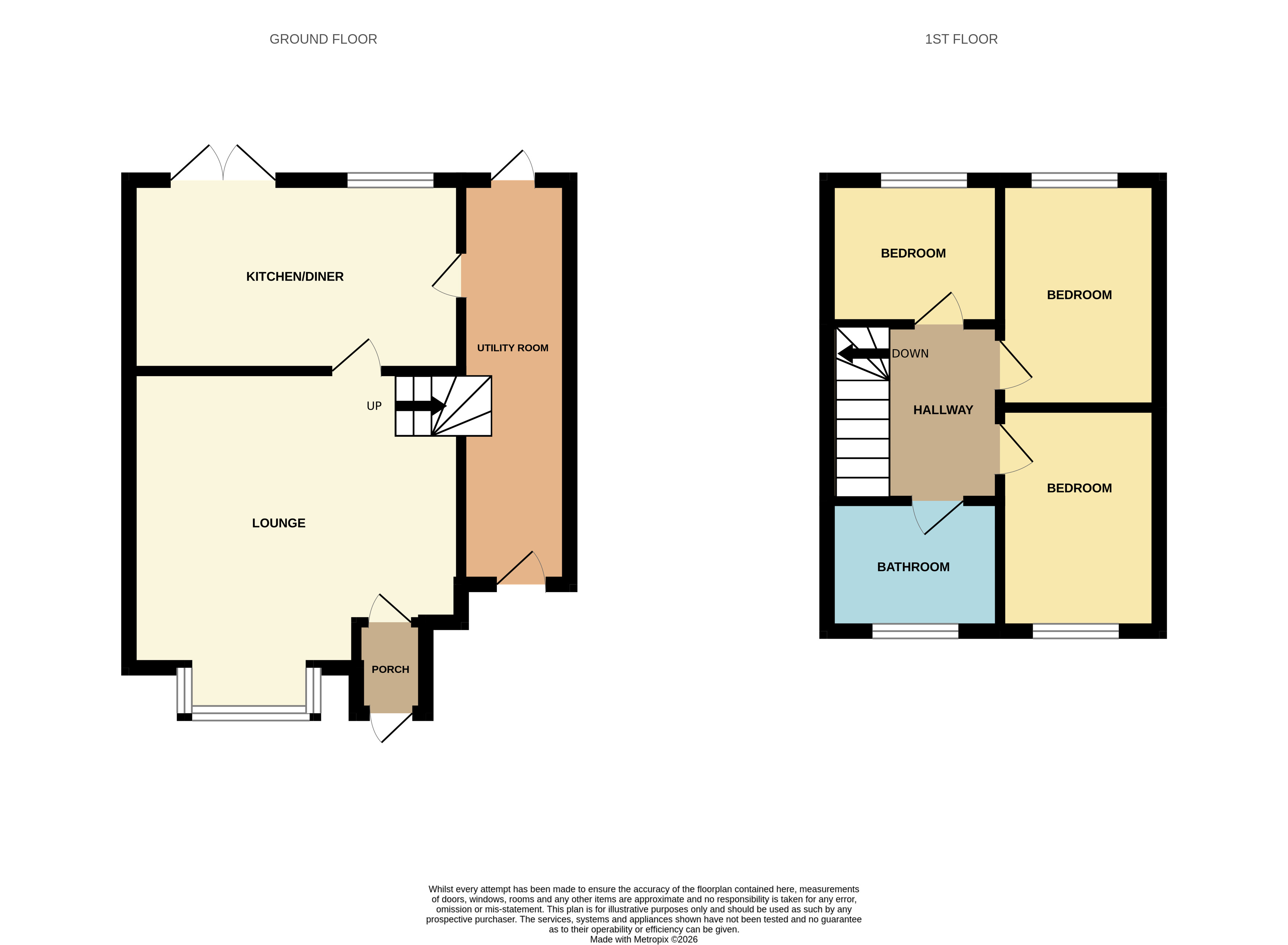 11, Deerham Close, West Midlands floorplan