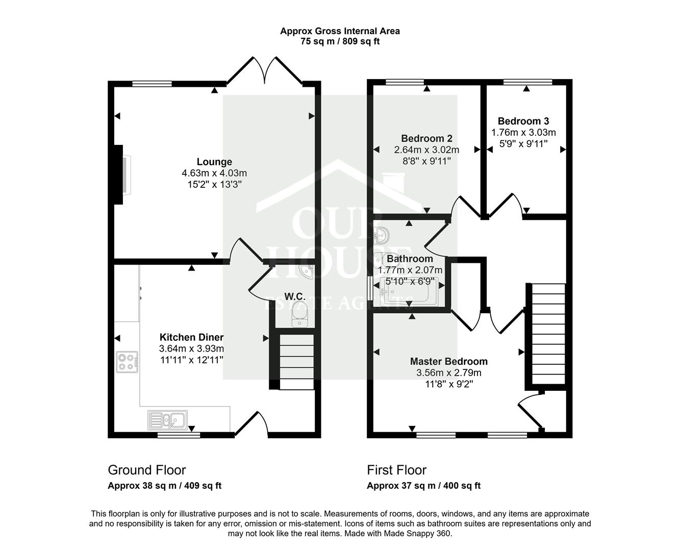 1, Meadow Rise, Hull floorplan