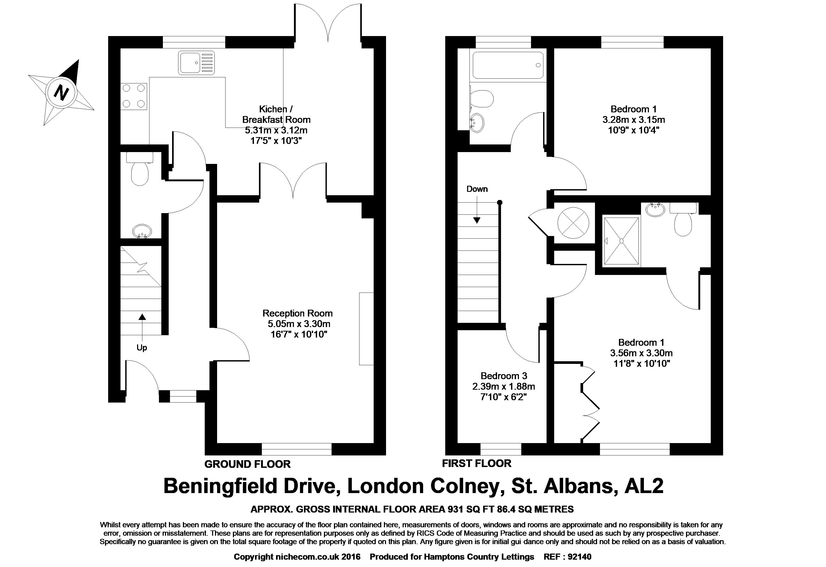 81, Beningfield Drive, St. Albans floorplan