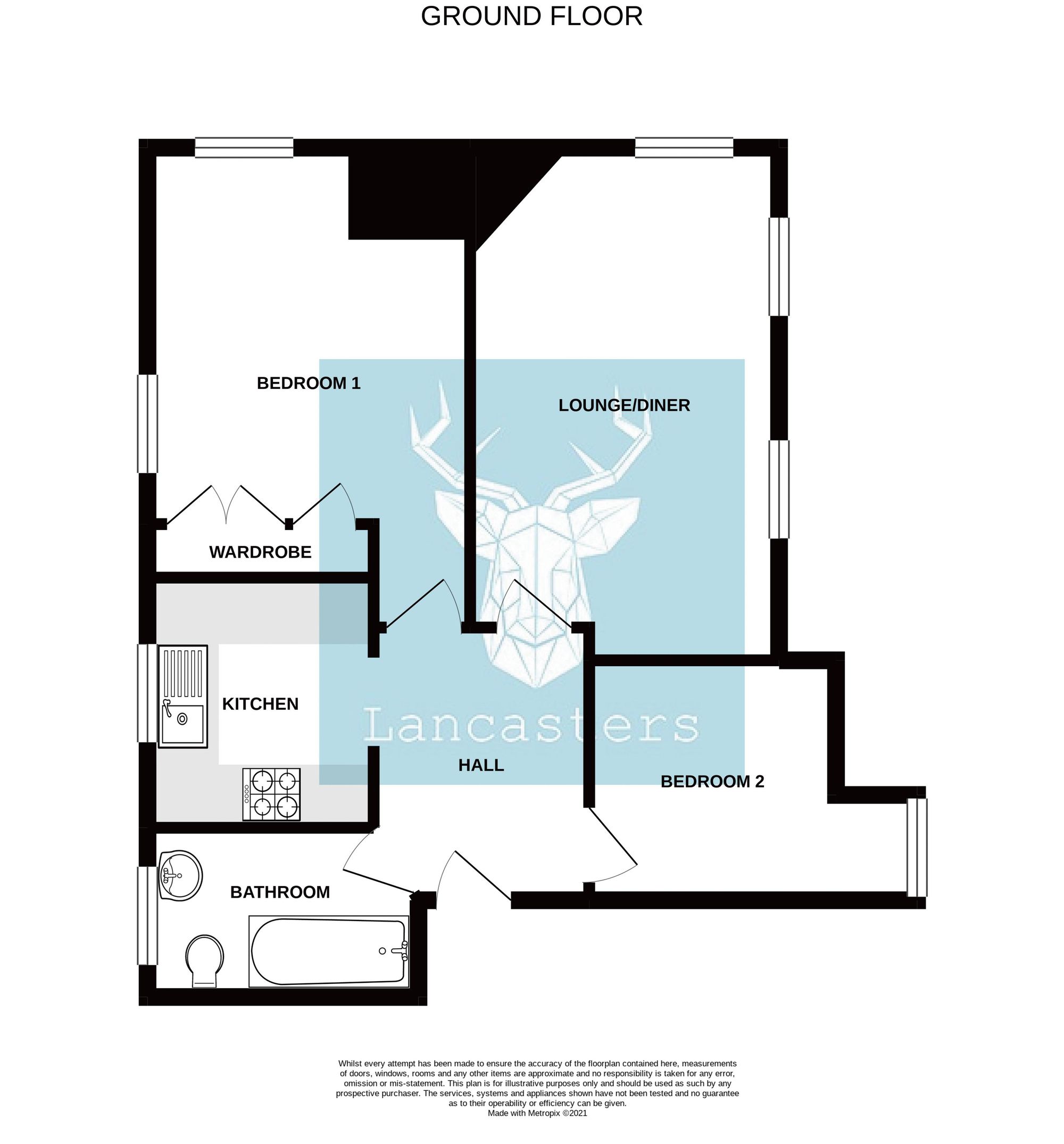 Flat 2, Stanhope Lodge Stanhope Drive, Cowes floorplan