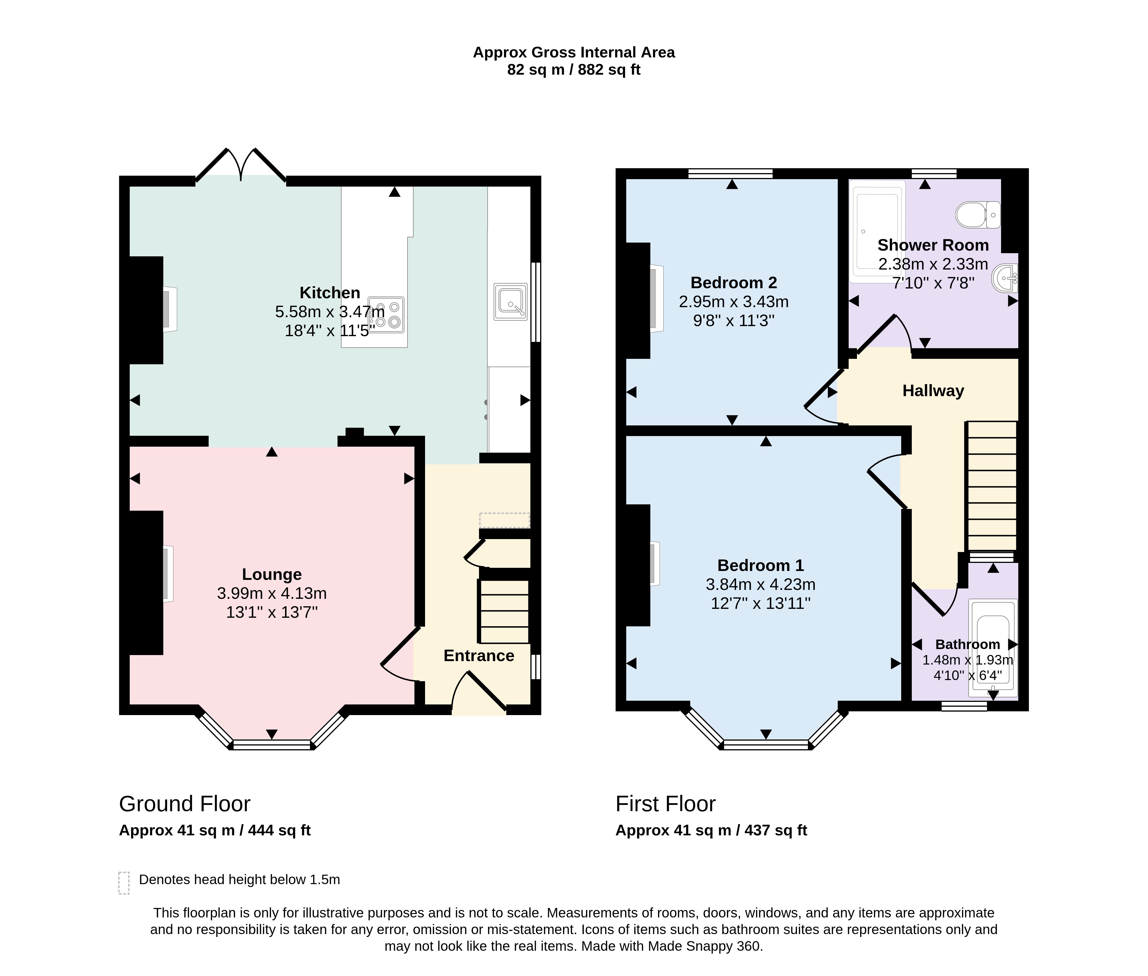 54, Sandbanks Road, Dorset floorplan