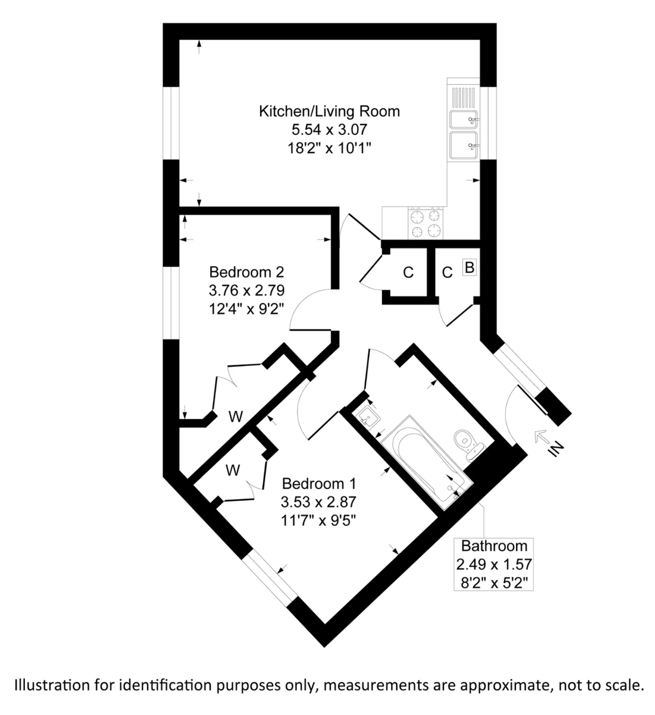 91,Flat 5, Goose Bay Drive Kingsway, Gloucester floorplan