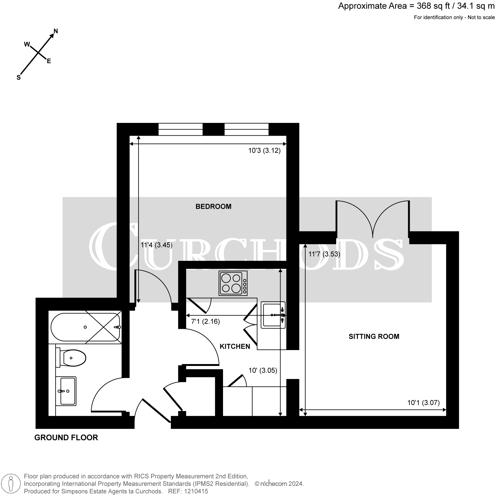 Flat 4, Mill Cleave, 11, Claremont Road, West Byfleet floorplan