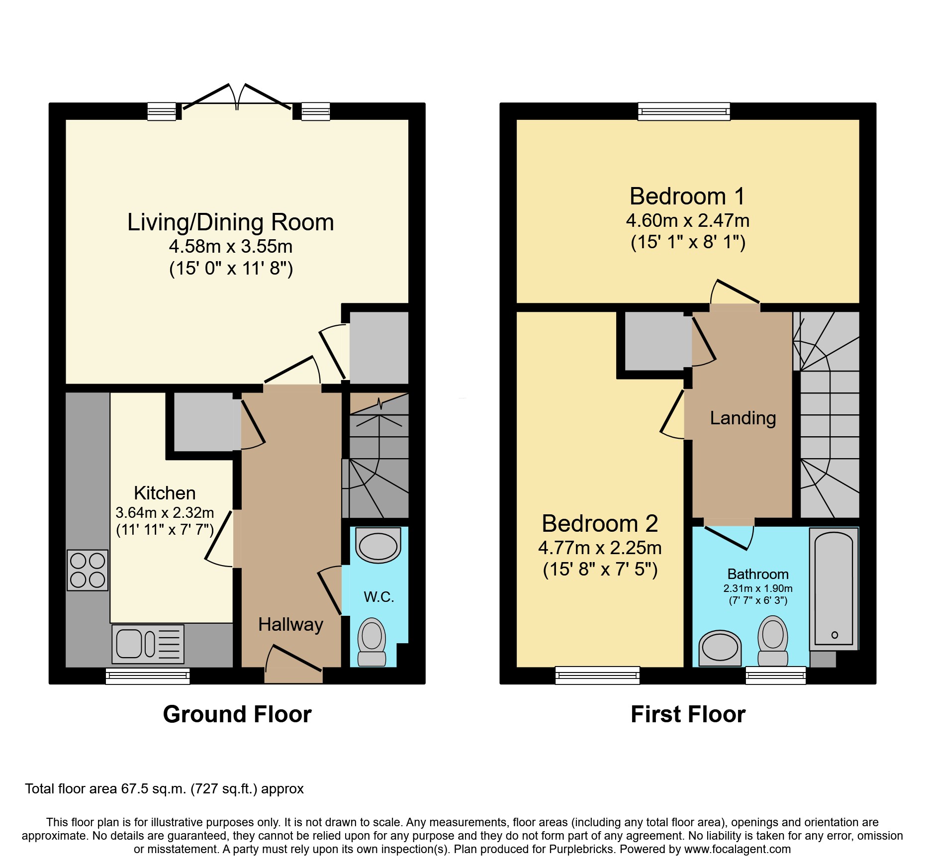 28, Badger Way, Huntingdon floorplan