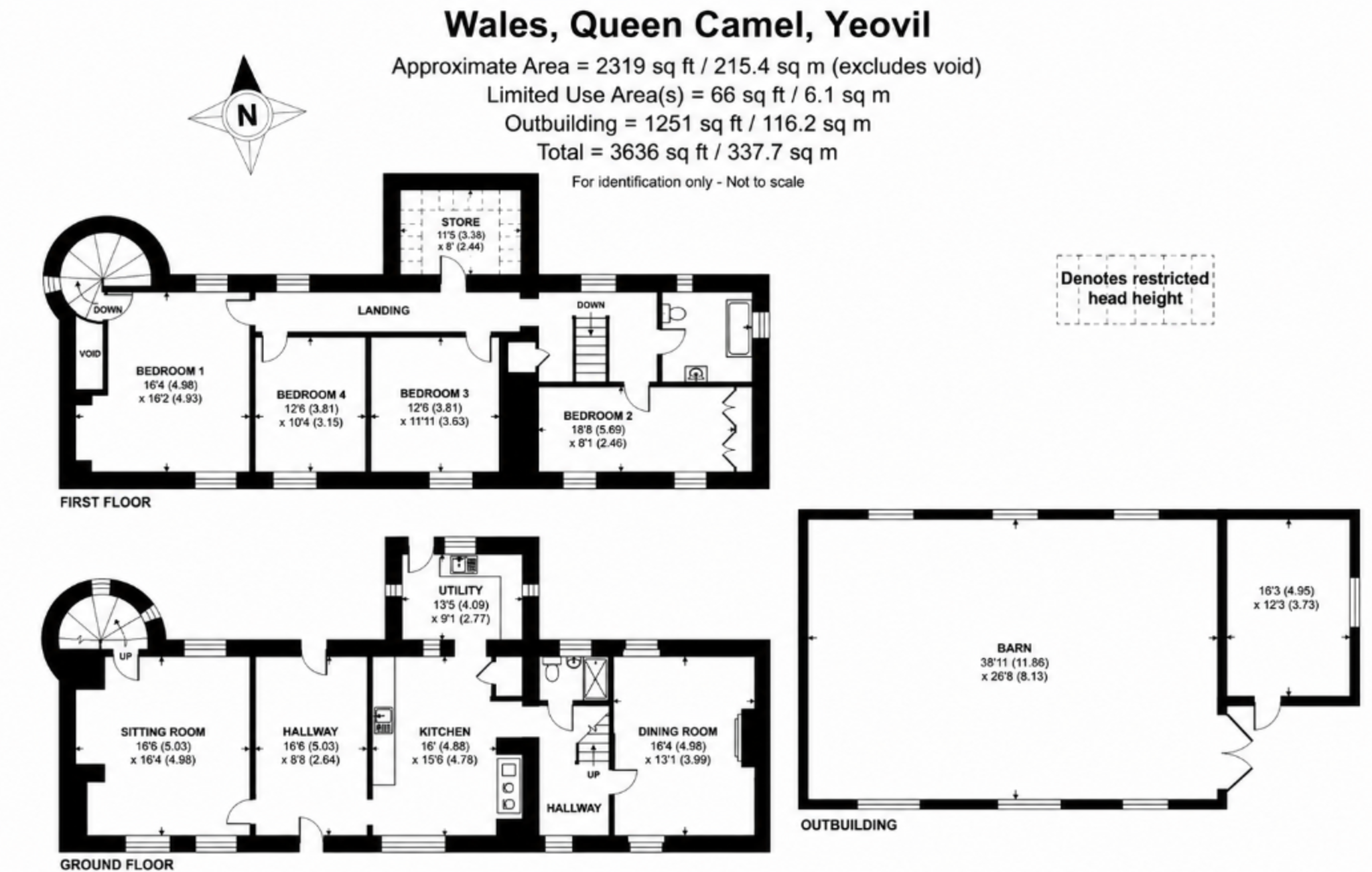 Vine Cottage  Wales, Queen Camel, YEOVIL floorplan