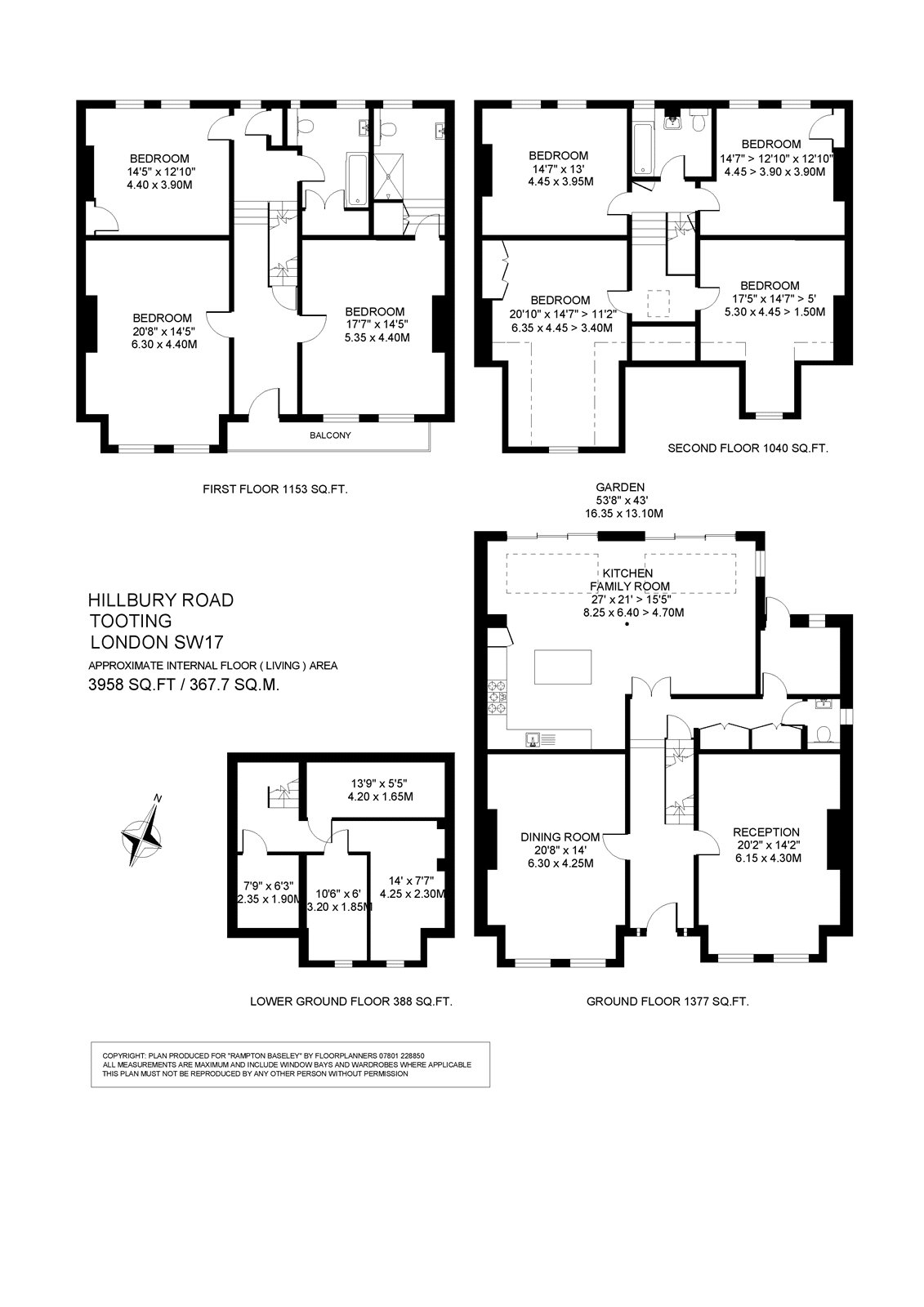 16, Hillbury Road, London floorplan