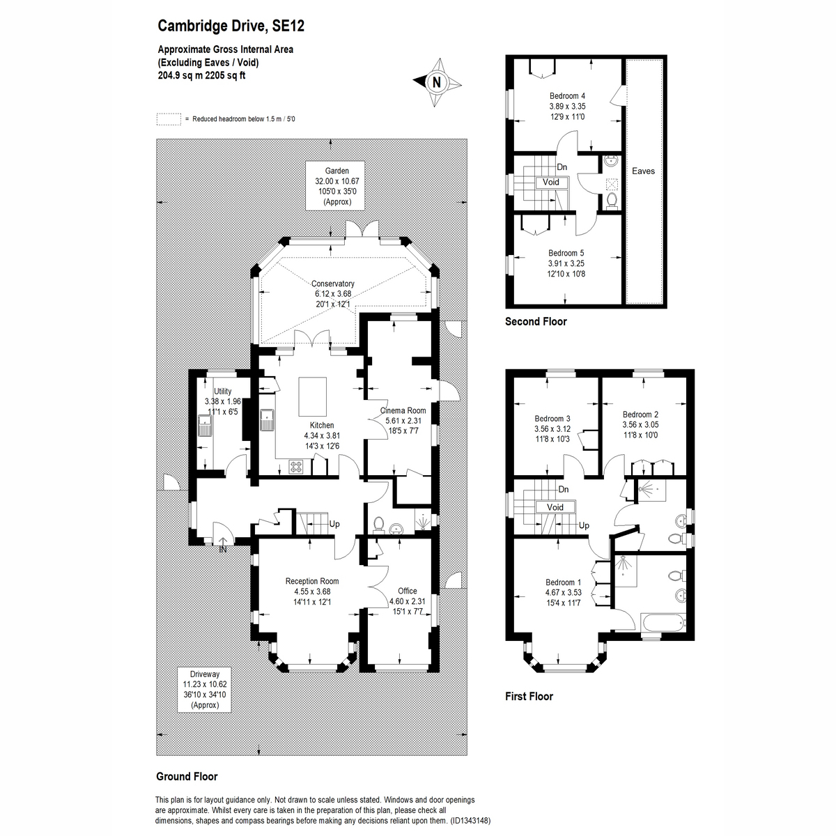 Cambridge Drive, London floorplan