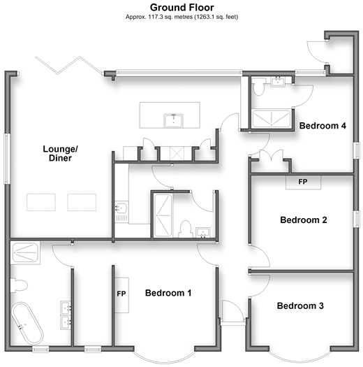 Avis Road, Newhaven floorplan