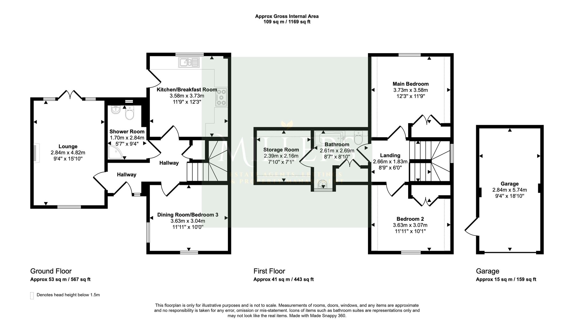 1 Gunner Close, Norwich floorplan