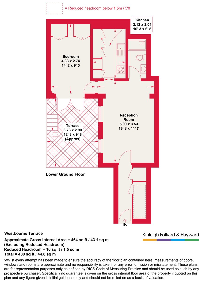 Flat 2, 10, Westbourne Terrace, London floorplan