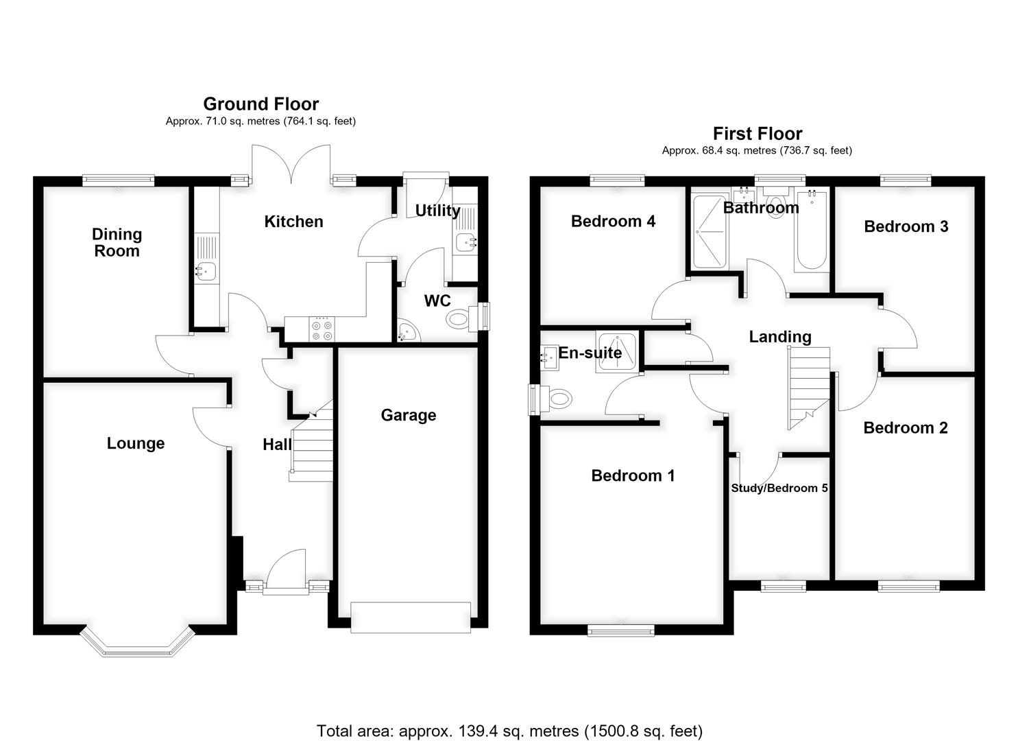 5, Casswell Drive, Spalding floorplan