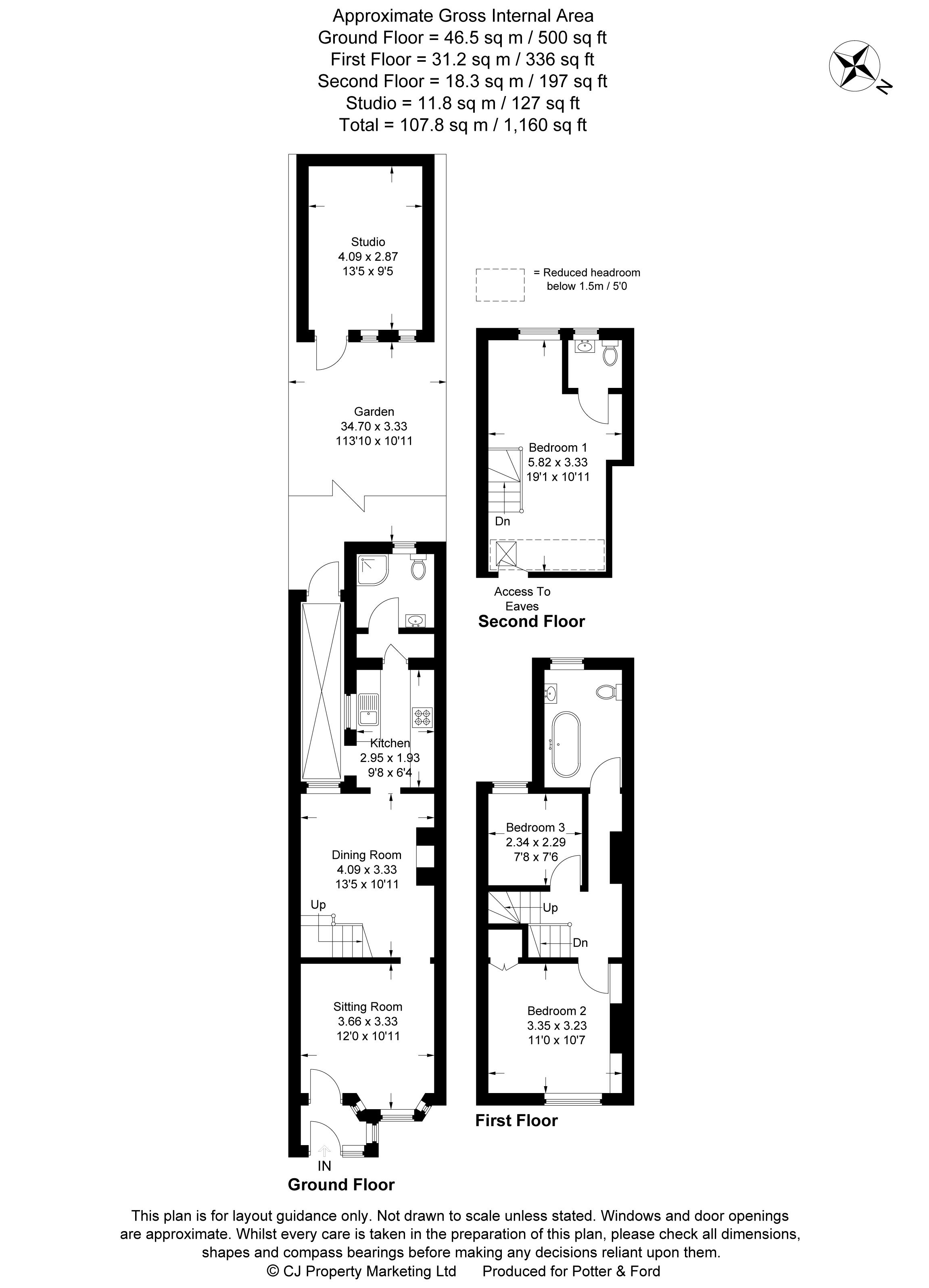 3 bed terraced house for sale in Vale Road, Chesham HP5 Zoopla