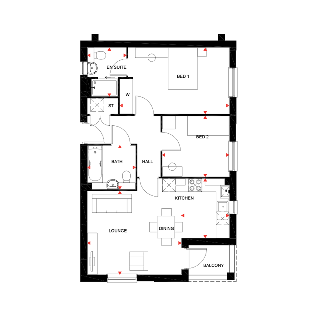 "Malton" at Carters Lane, Kiln Farm, Milton Keynes MK11, 2 bedroom flat