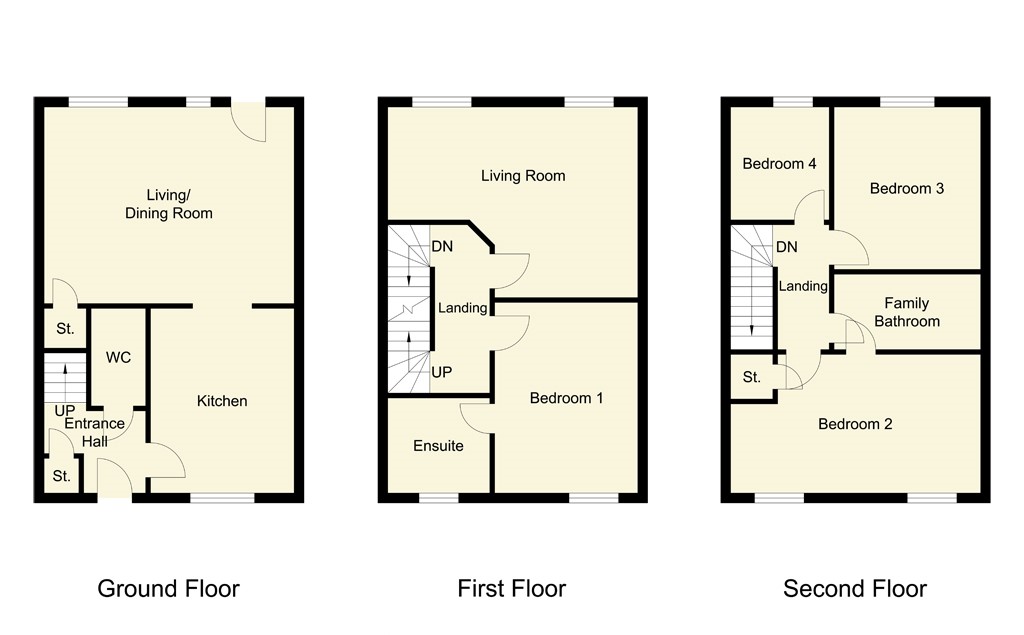 4 Bedrooms Town house for sale in Brunswick Place, Heckmondwike, West Yorkshire WF16