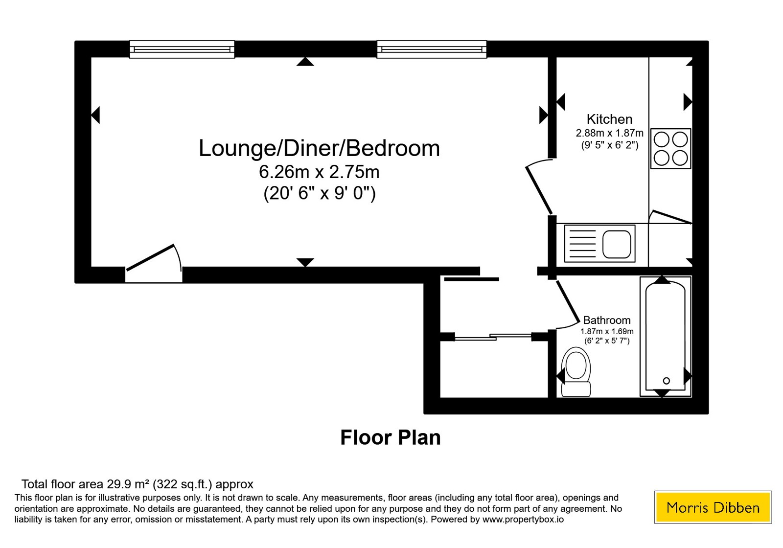 Flat 6, Thames Court,, Crombie Close, Hampshire floorplan