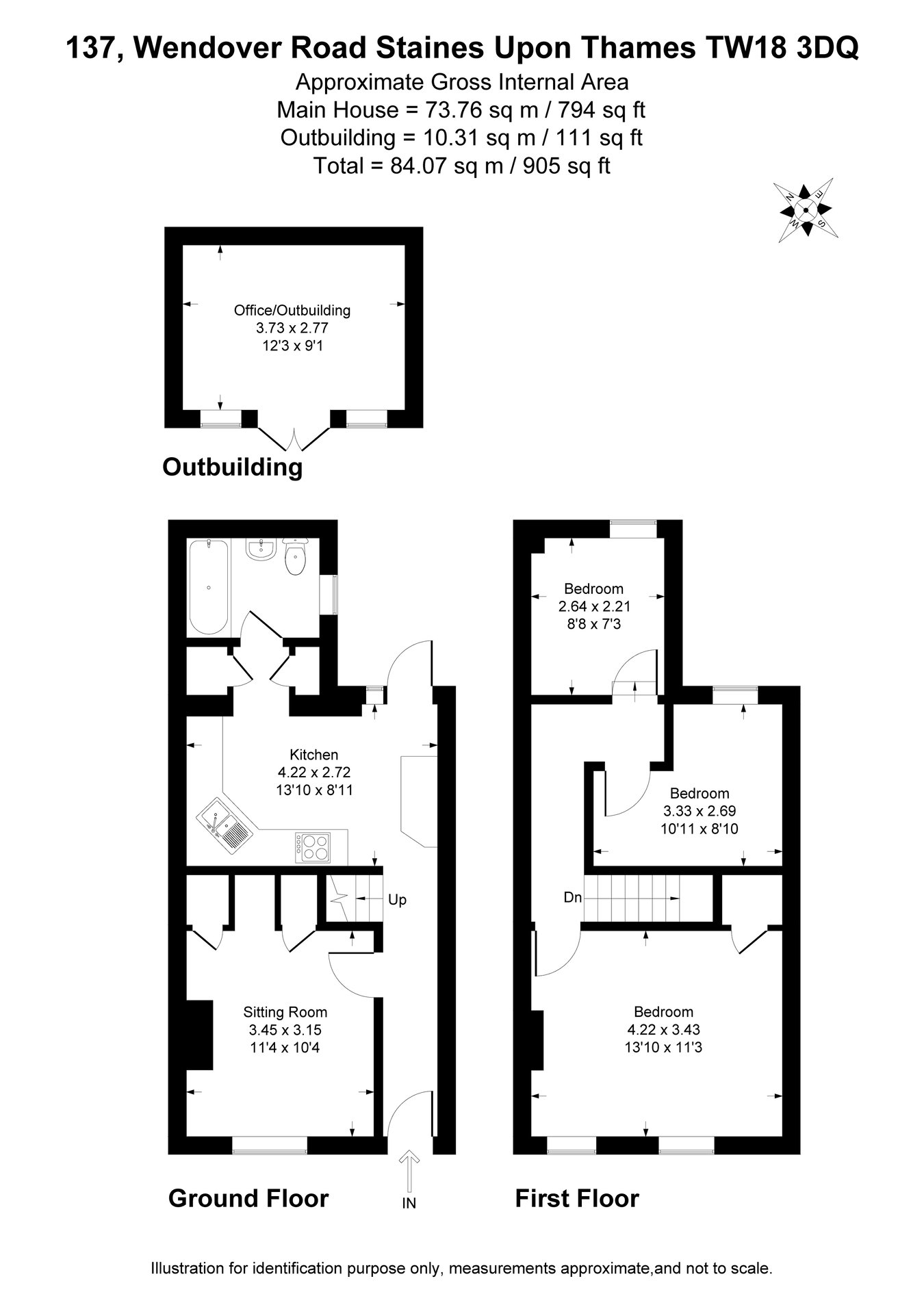 137, Wendover Road, Staines-upon-Thames floorplan
