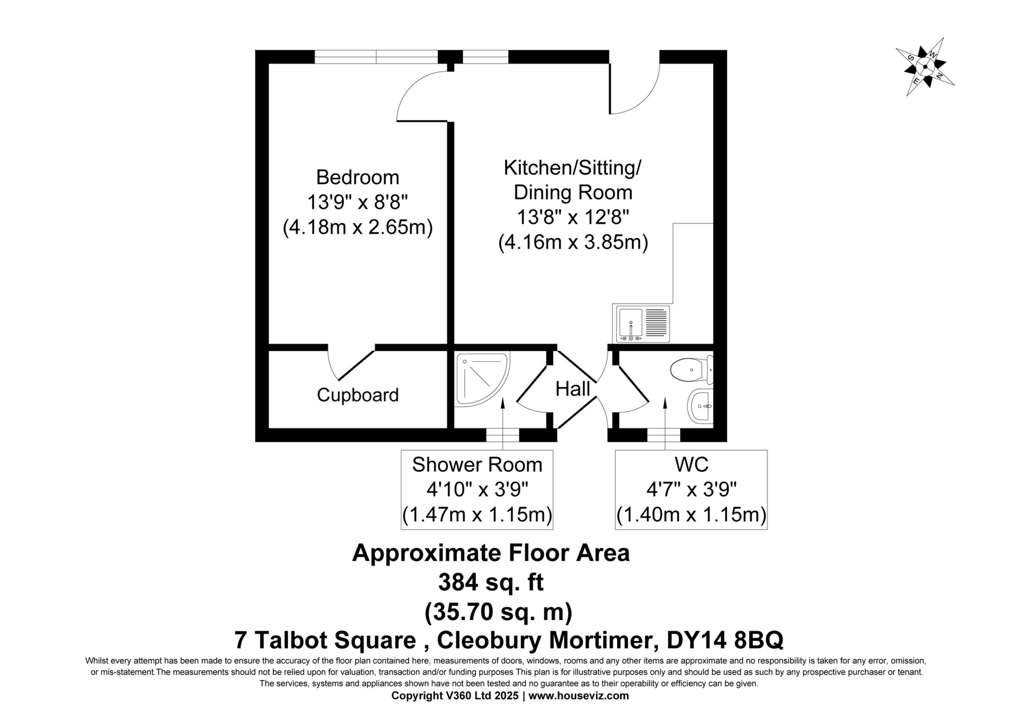 7, Talbot Square, High Street, Kidderminster floorplan