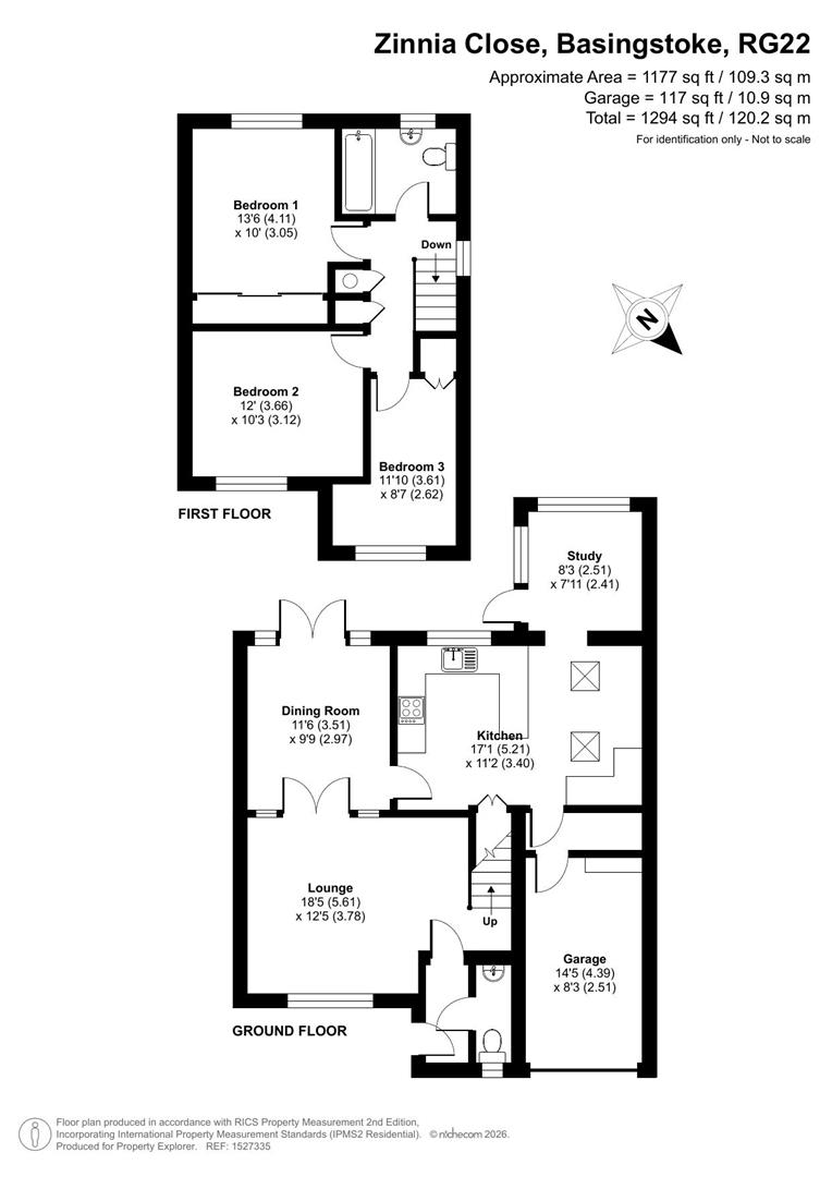 16, Zinnia Close., Basingstoke floorplan