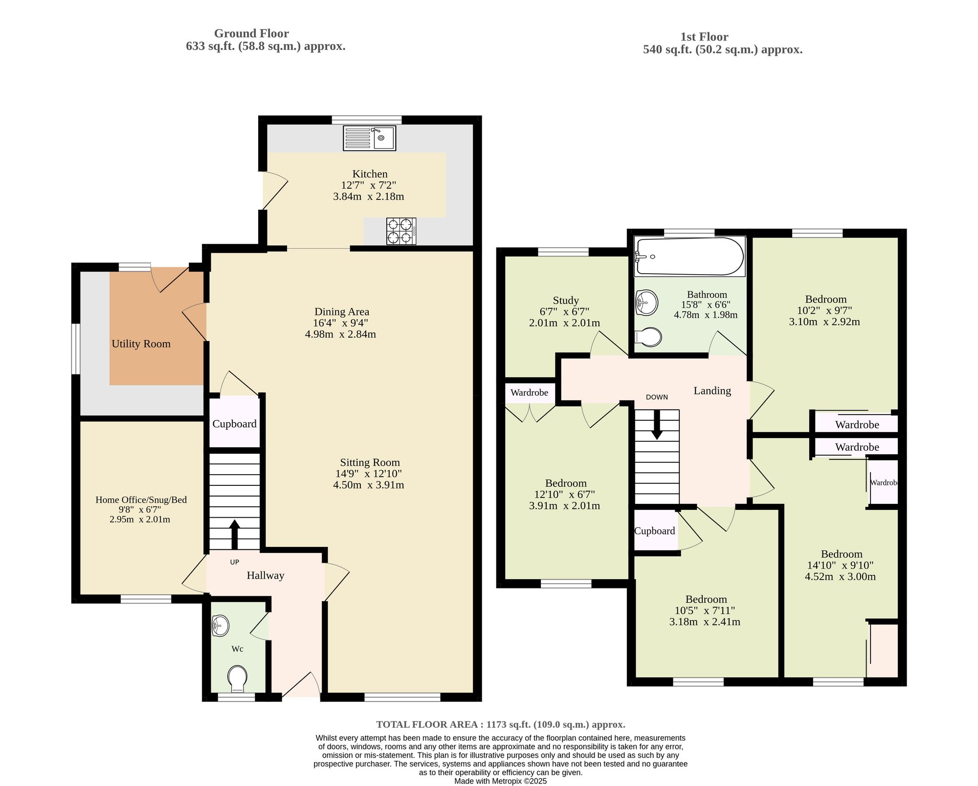 25 Oak Tree Close, Great Yarmouth floorplan