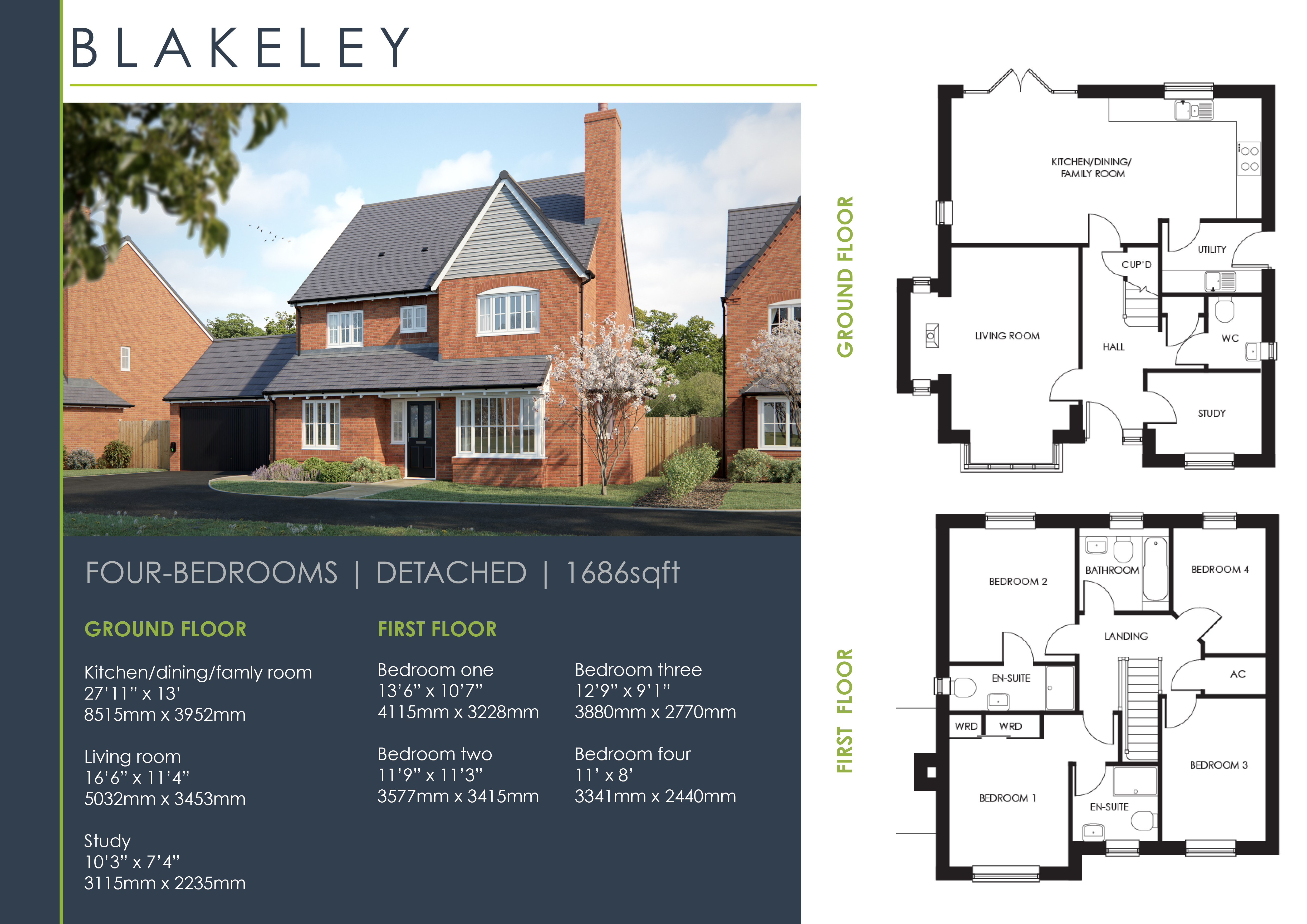 11, "The Blakeley", Bowen Way, Bridgnorth floorplan