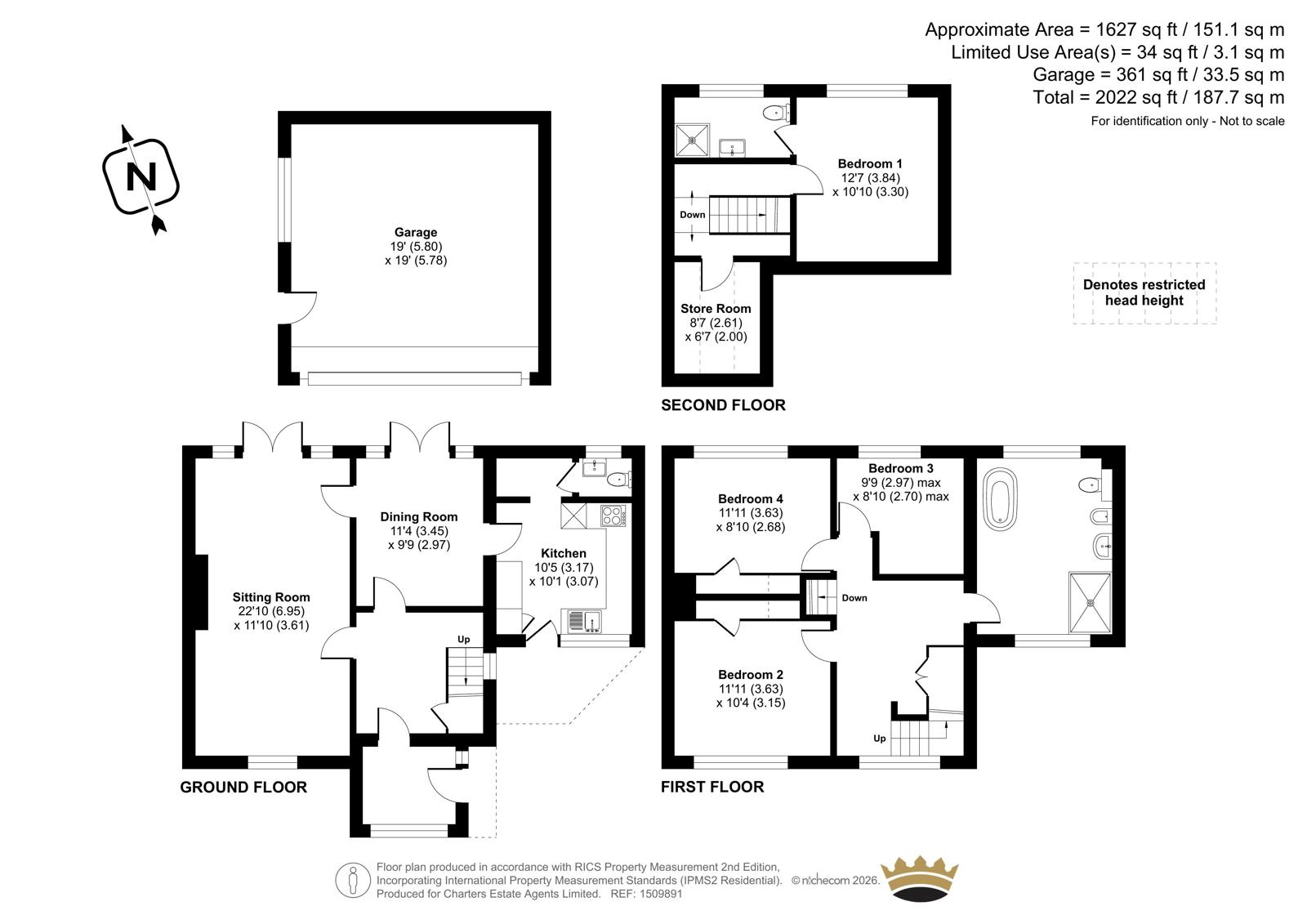 17, Fox Lane, Hampshire floorplan