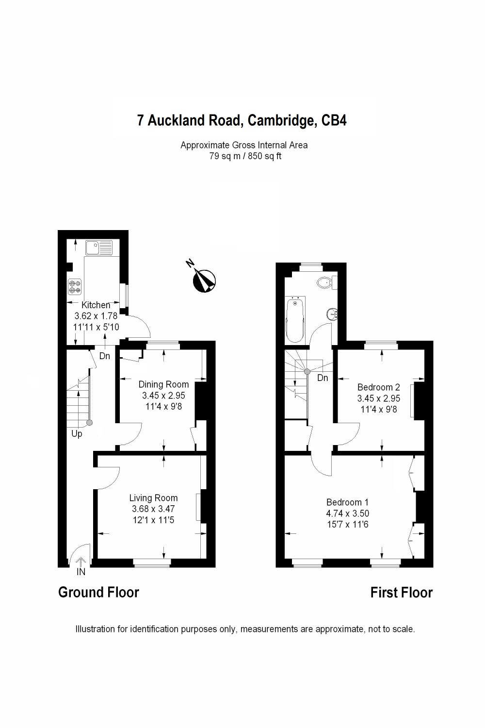 2 Bedrooms  to rent in Auckland Road, Cambridge CB5