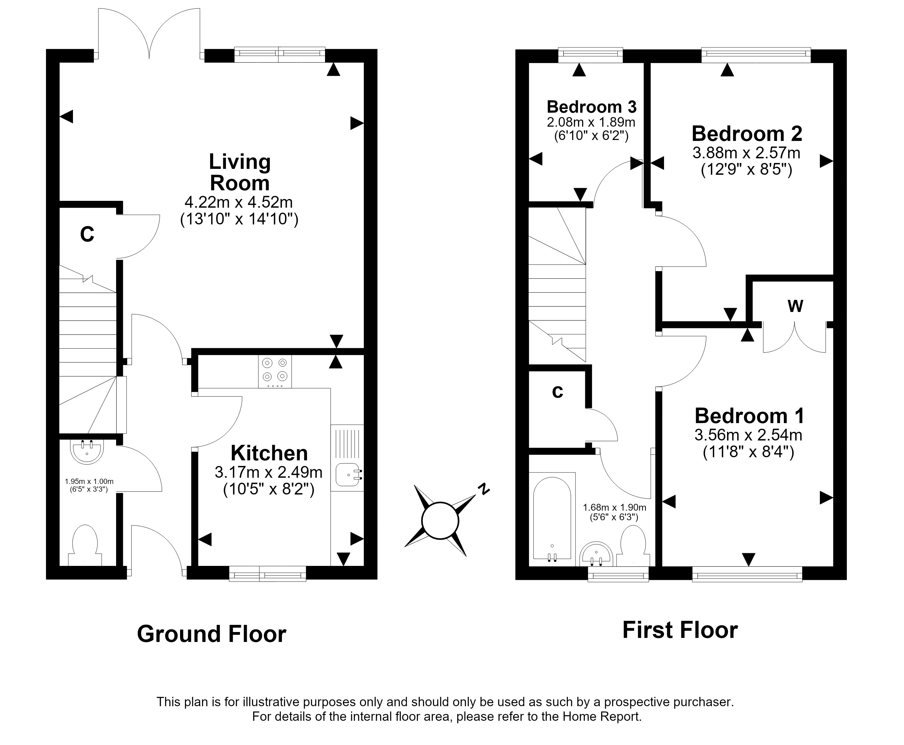 6, Bunbrae Place, Bonnyrigg floorplan