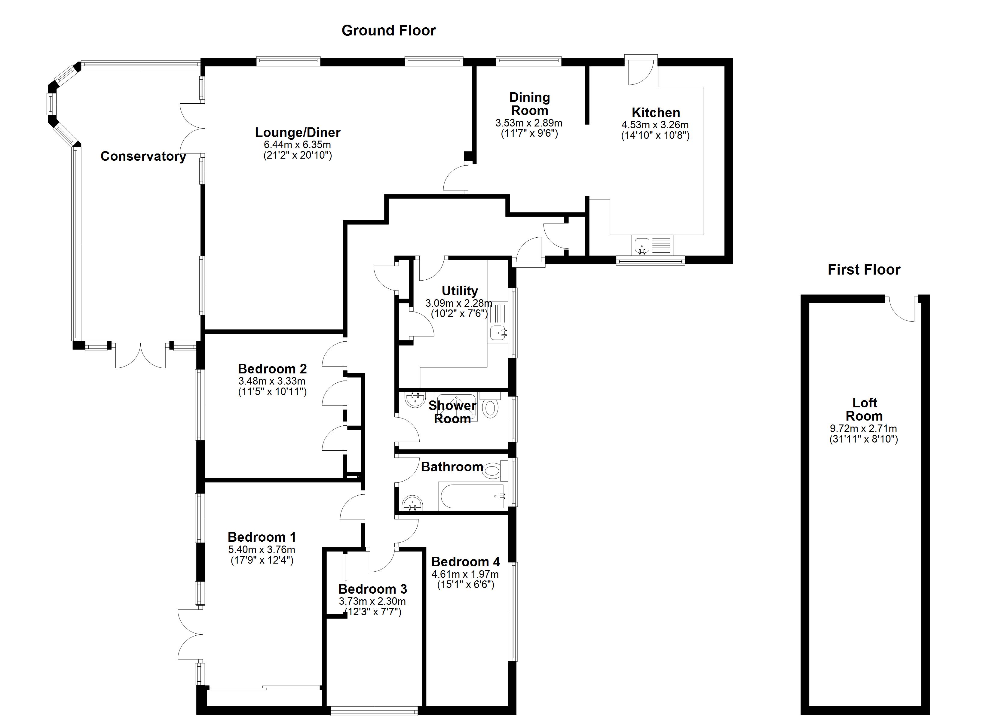 4 Bedrooms Detached bungalow for sale in The Pot Kilns, Great Cornard, Sudbury CO10