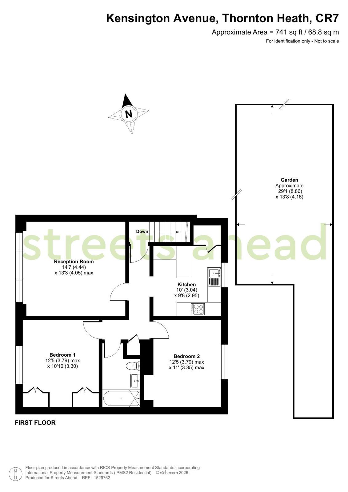Flat 4, 71, Kensington Avenue, Norbury floorplan